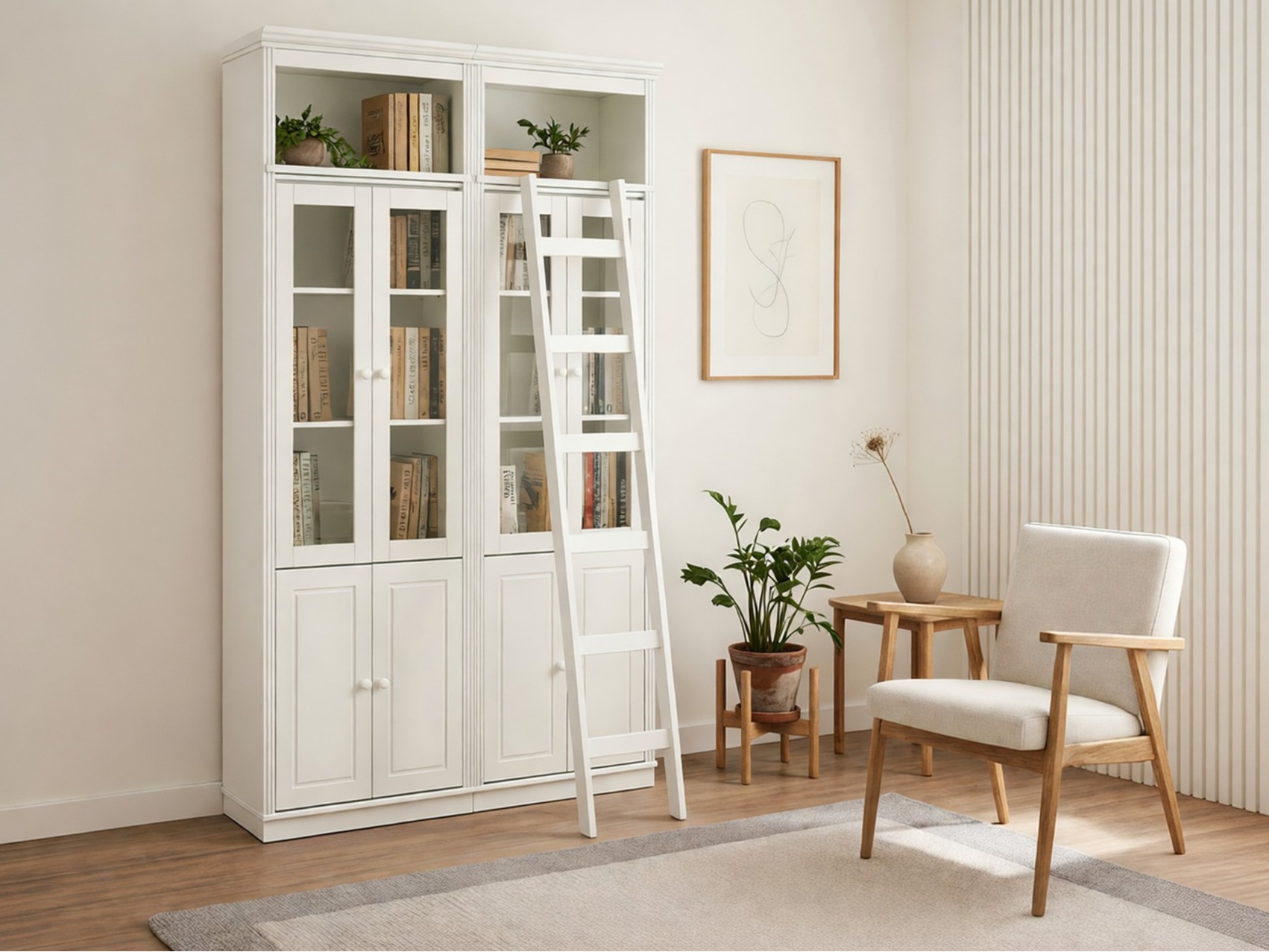 Hyllysetti Saltoro 120 (Valkoinen)