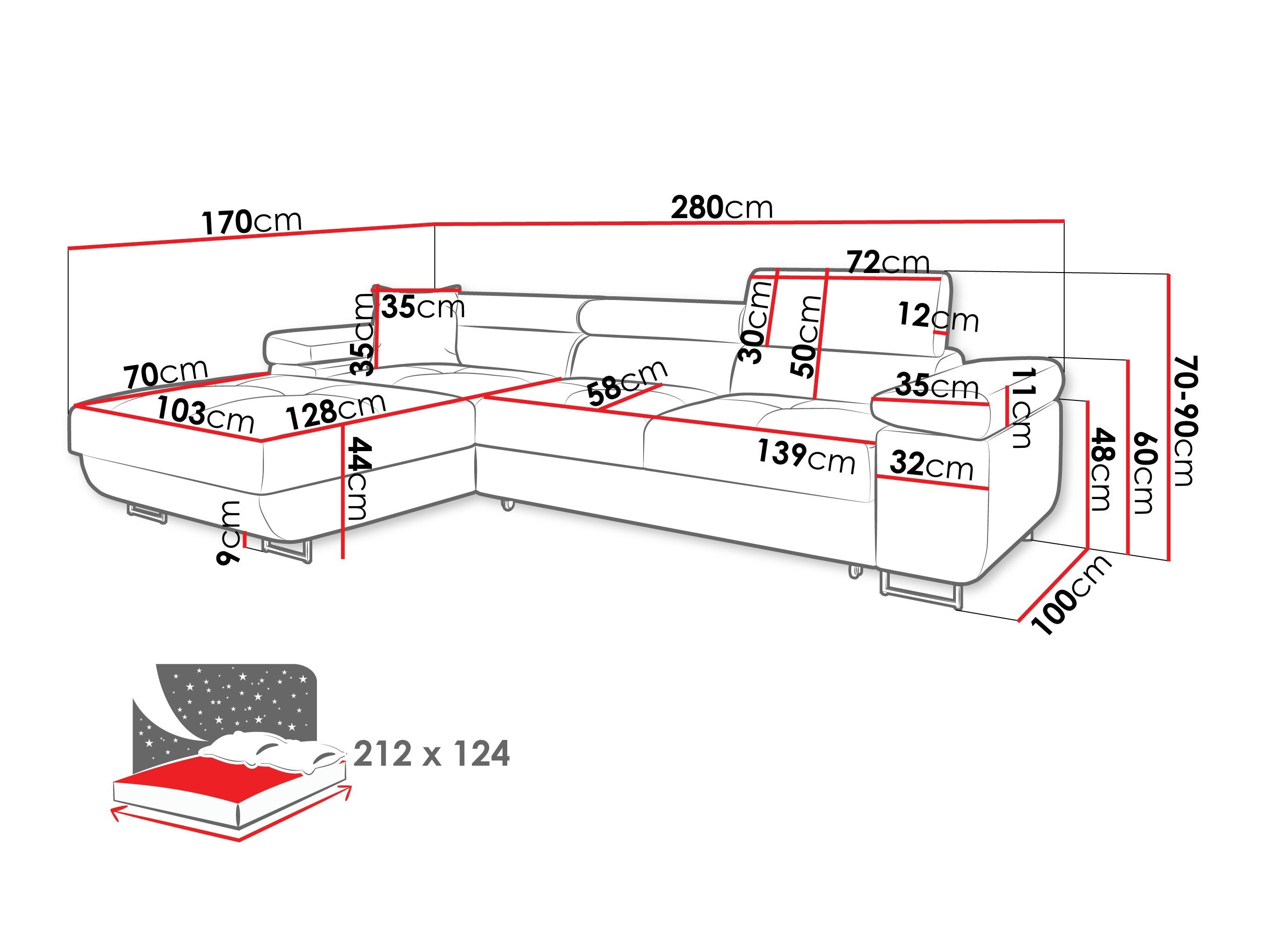 Kulmasohva Comfivo Vinetum II (Manila 18)
