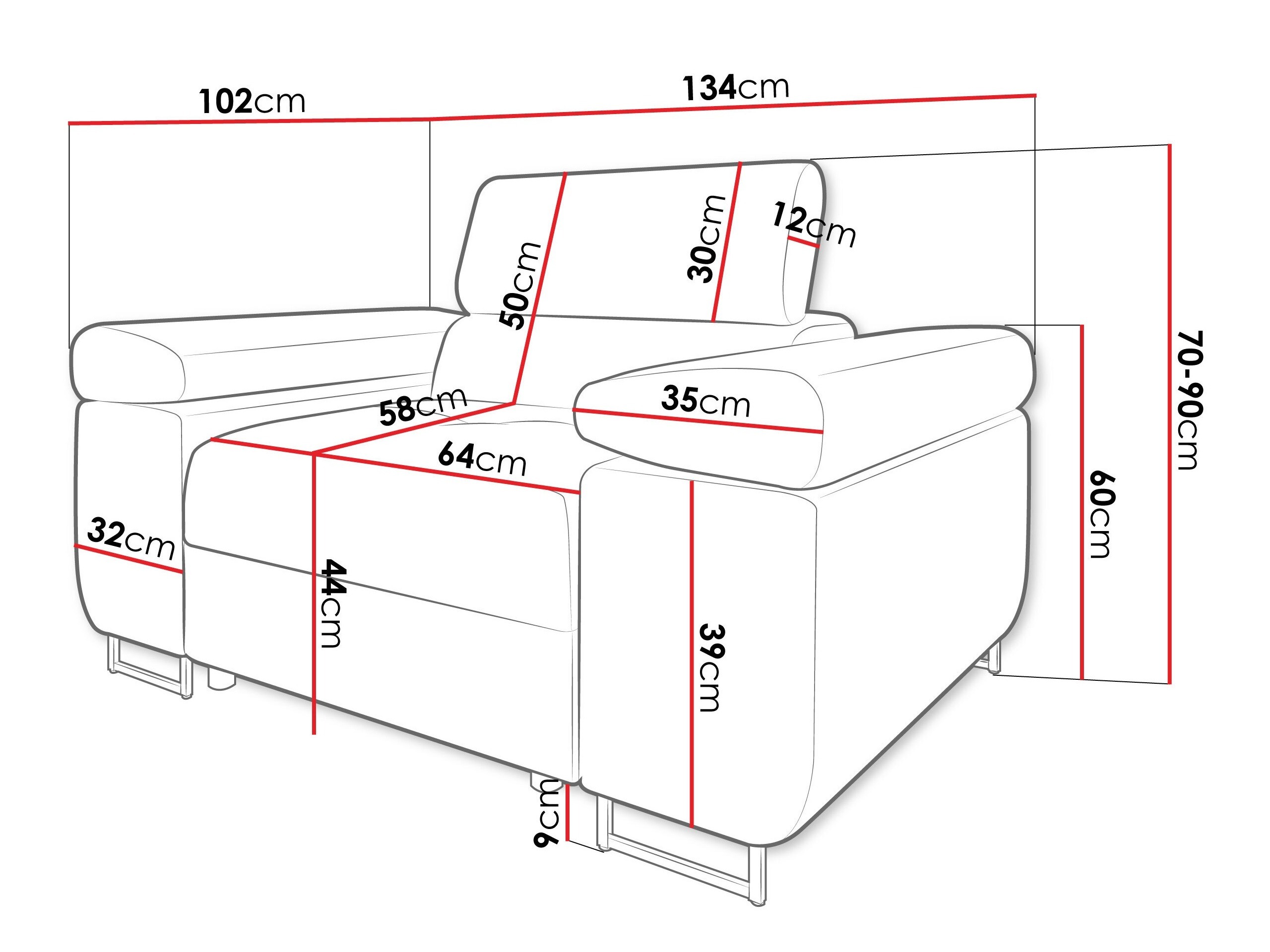Nojatuoli Comfivo Vinetum (Margo 227.09)
