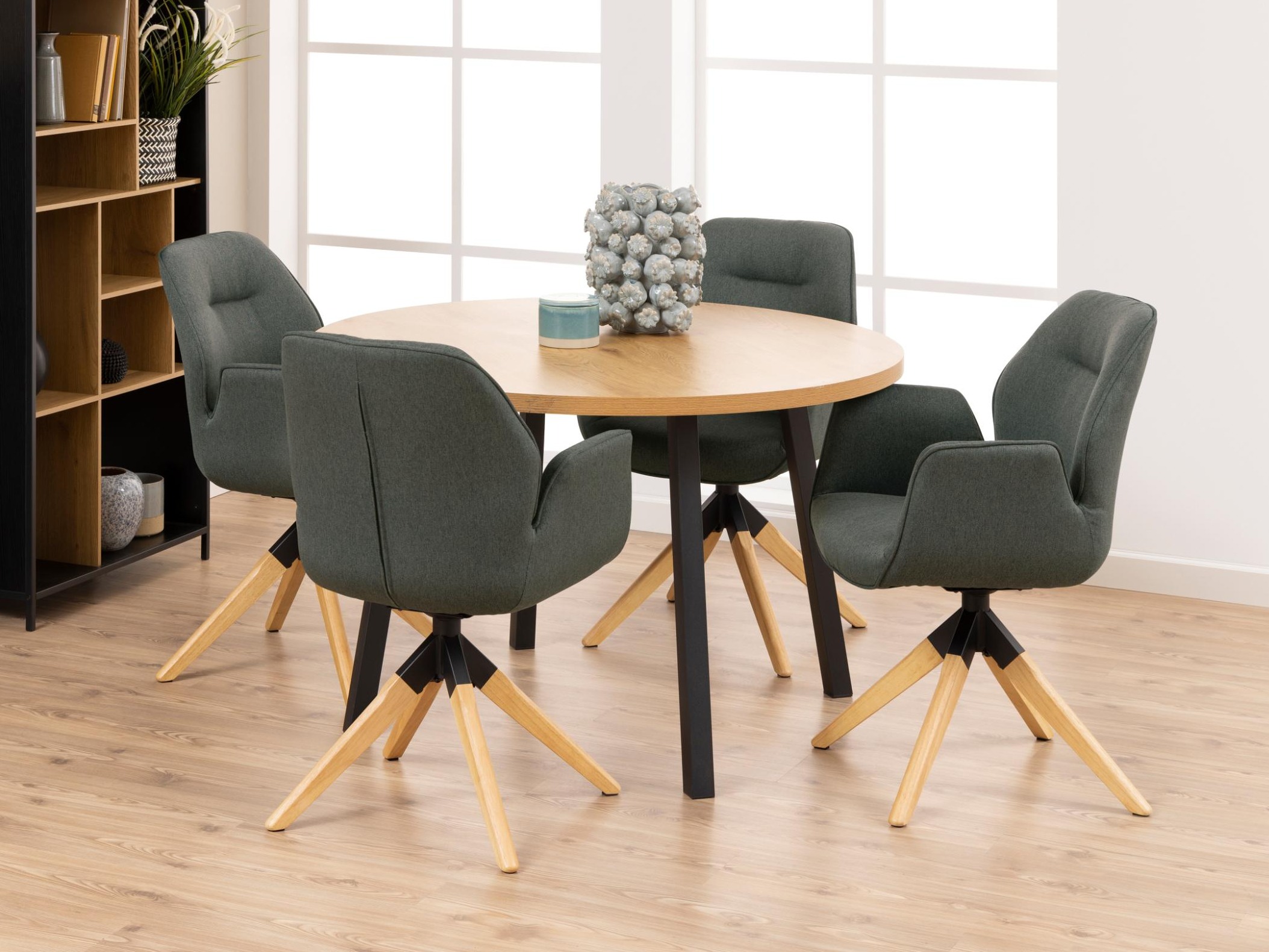 Tuoli Norsica 391 (Tummanharmaa + Vaalea puu)