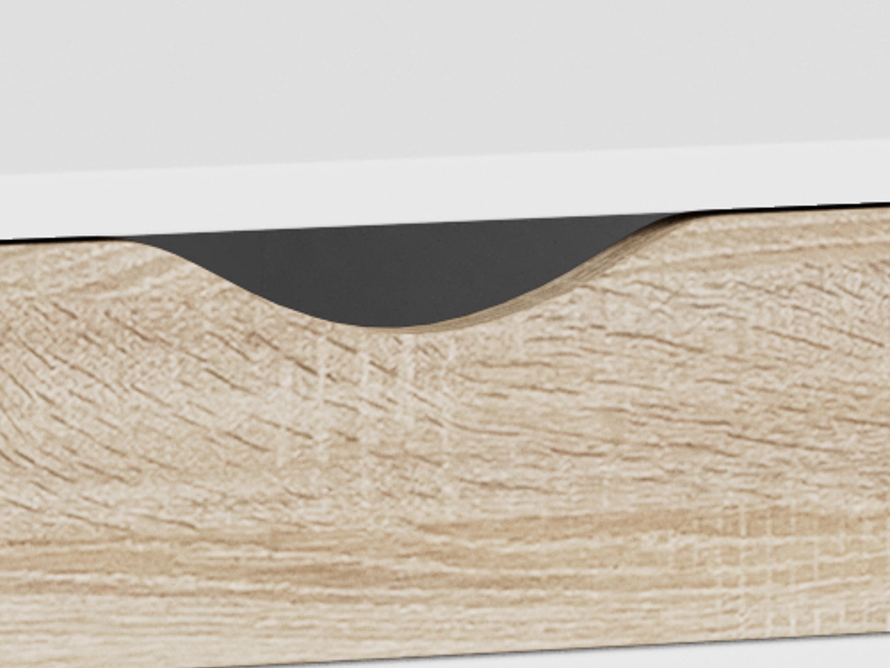 Työpöytä Norsica 113 (Valkoinen + Tammi)