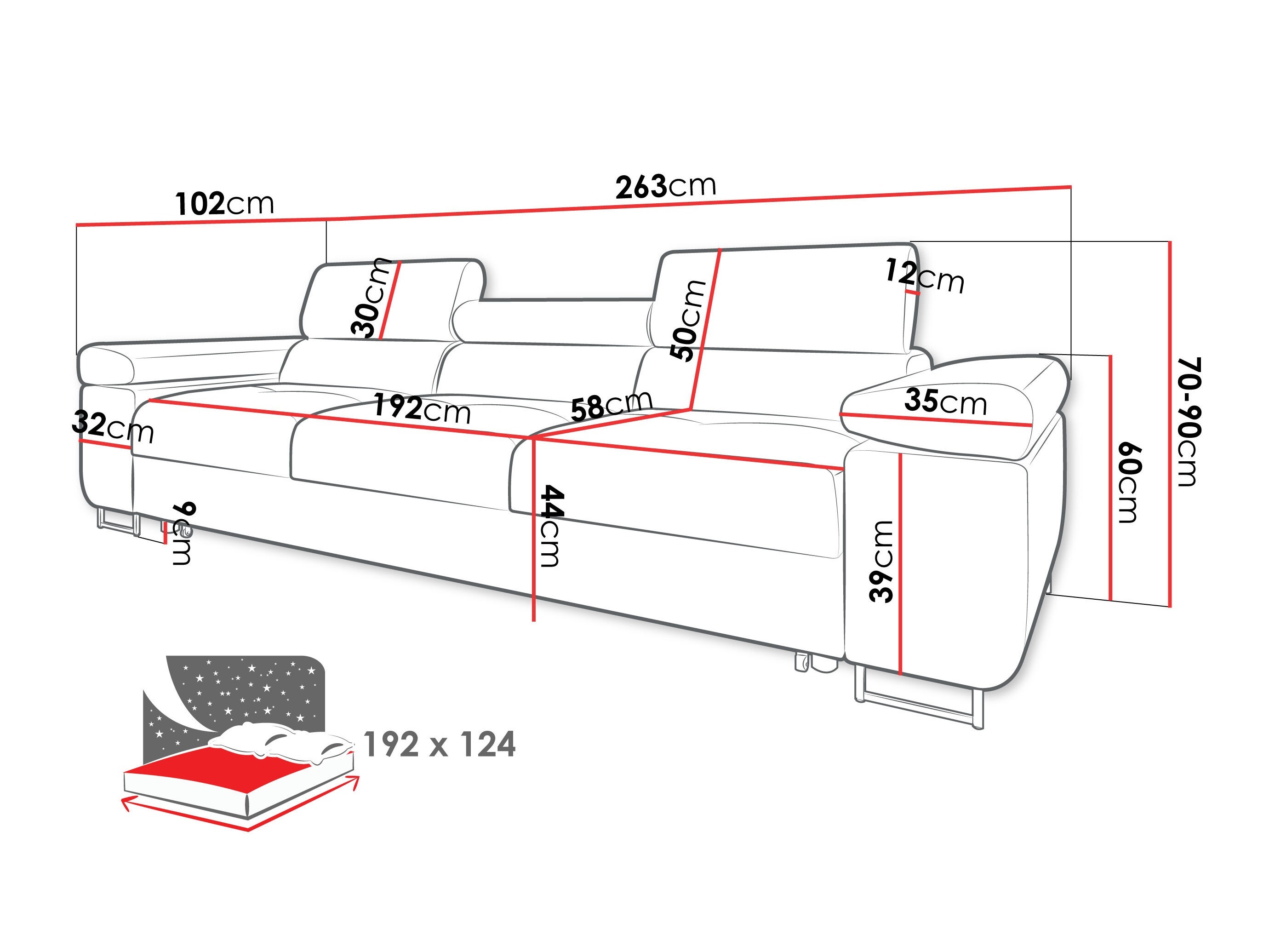 Vuodesohva Comfivo Vinetum (Margo 227.09)