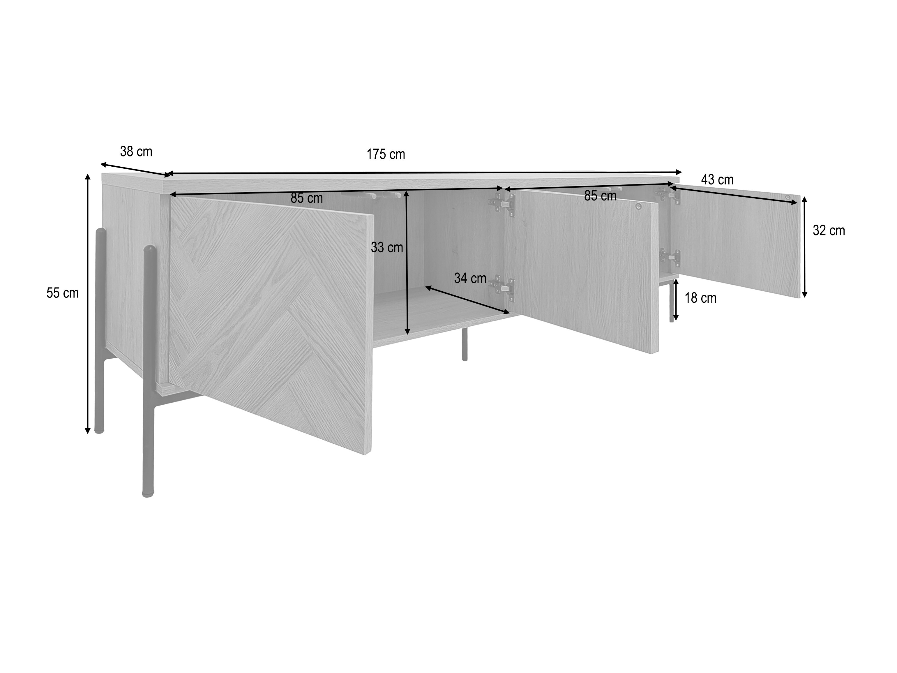 TV-taso Denton 1525 (Tammi)