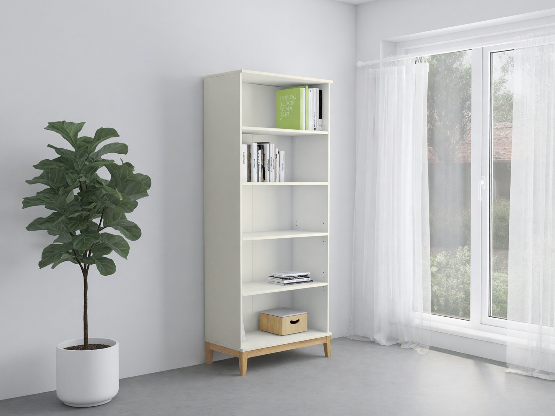 Hylly Felmelo 101 (Valkoinen + Wotan tammi)