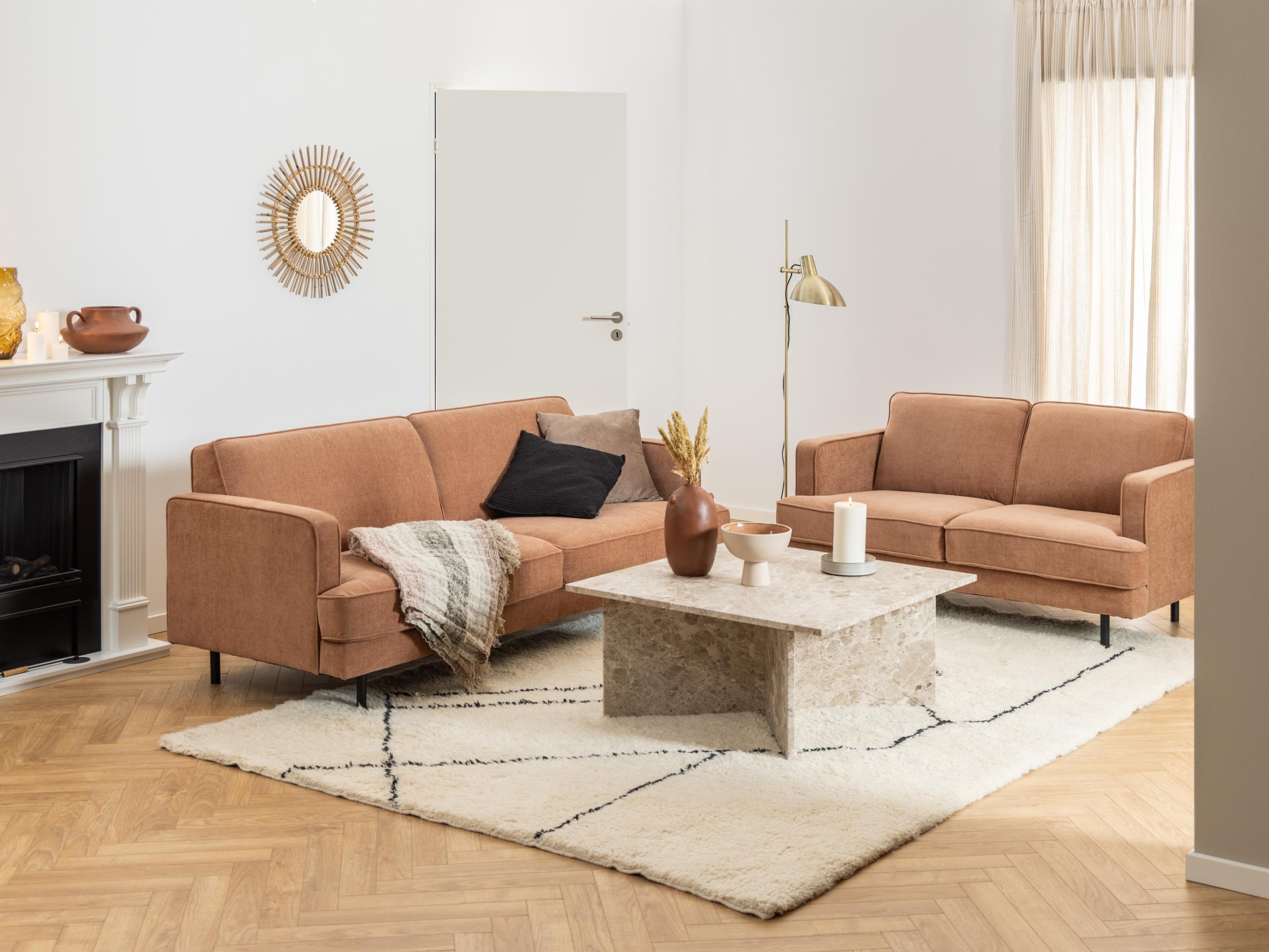 Sohvapöytä Norsica 971 (Vaaleanruskea)