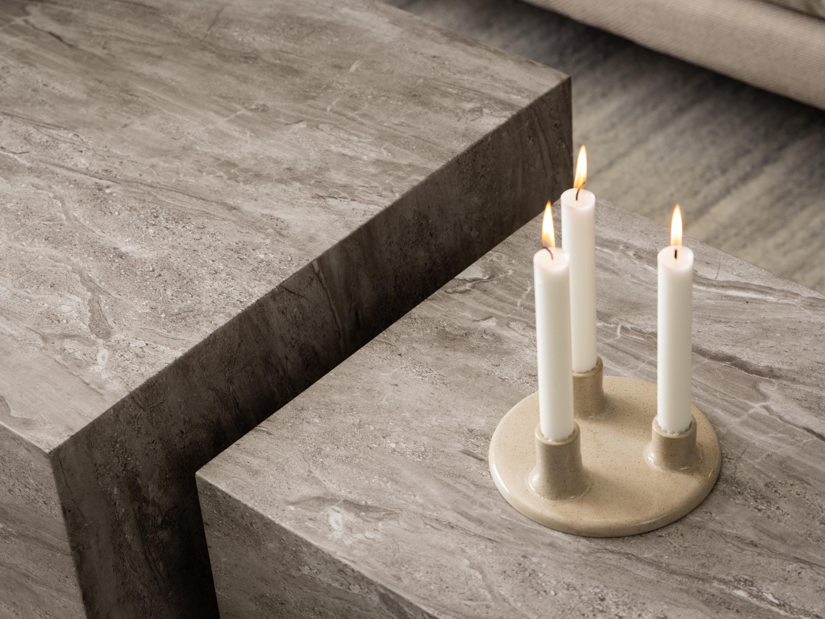 Sohvapöytäsetti Norsica 894 (Harmaa marmori)