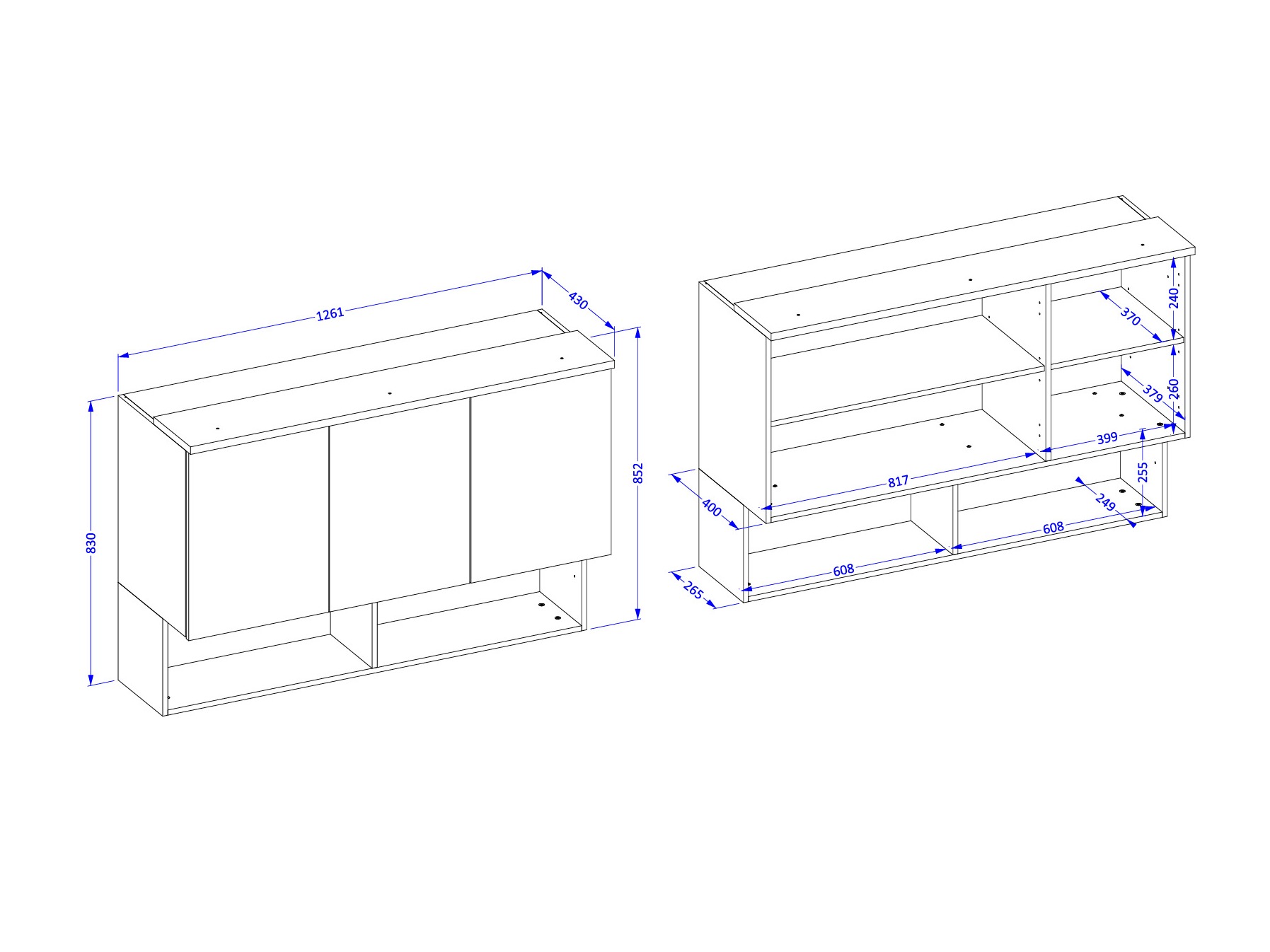 Seinäkaappi Nolcala 104 (Tammi + Beige)