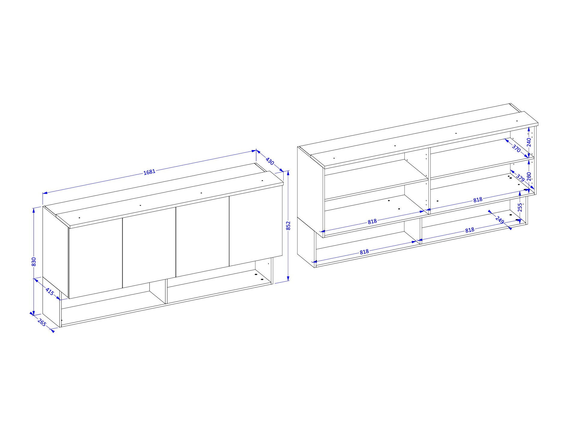 Seinäkaappi Nolcala 105 (Tammi + Beige)