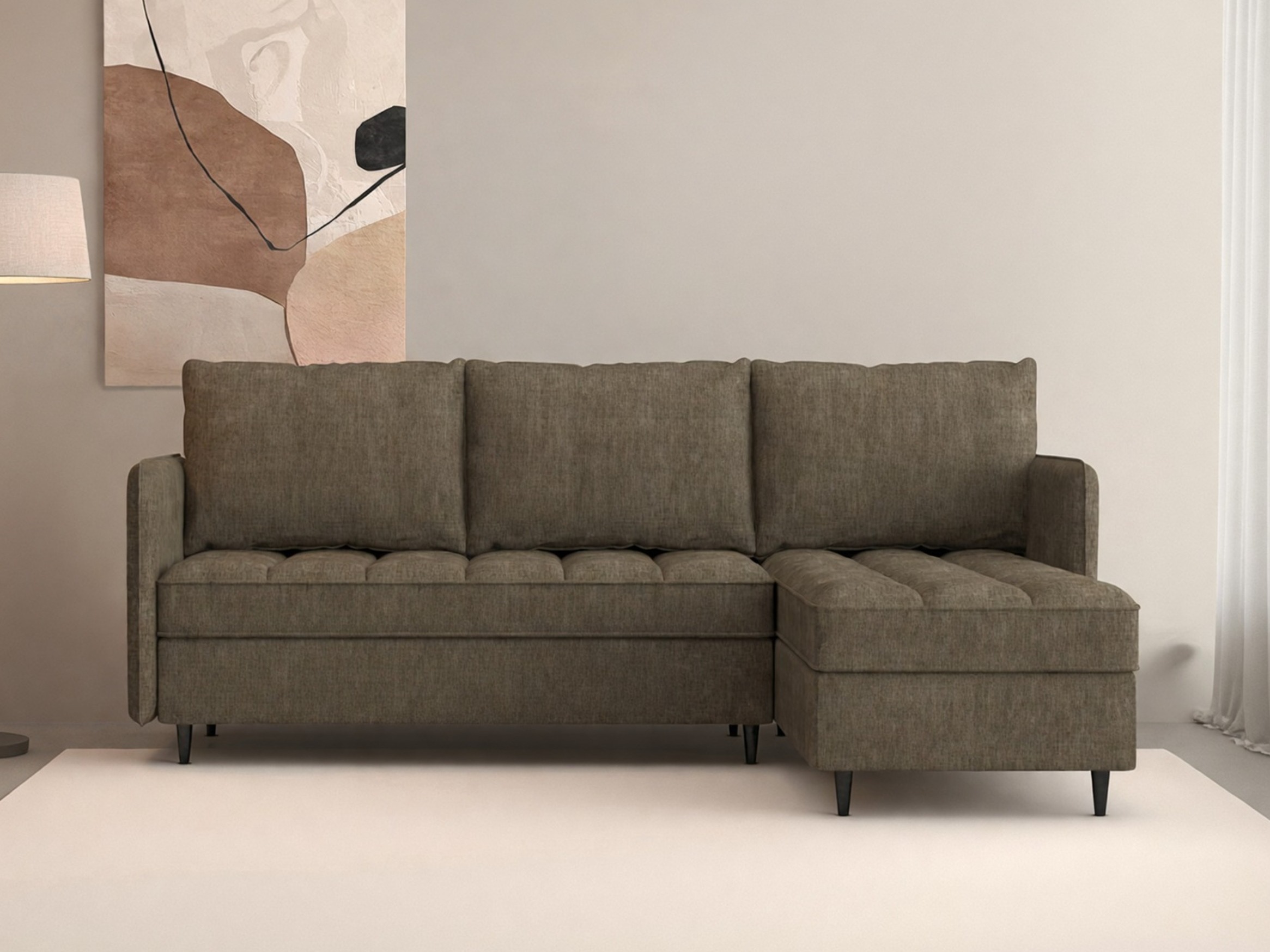 Kulmasohva Denton 1529 (Ruskea)