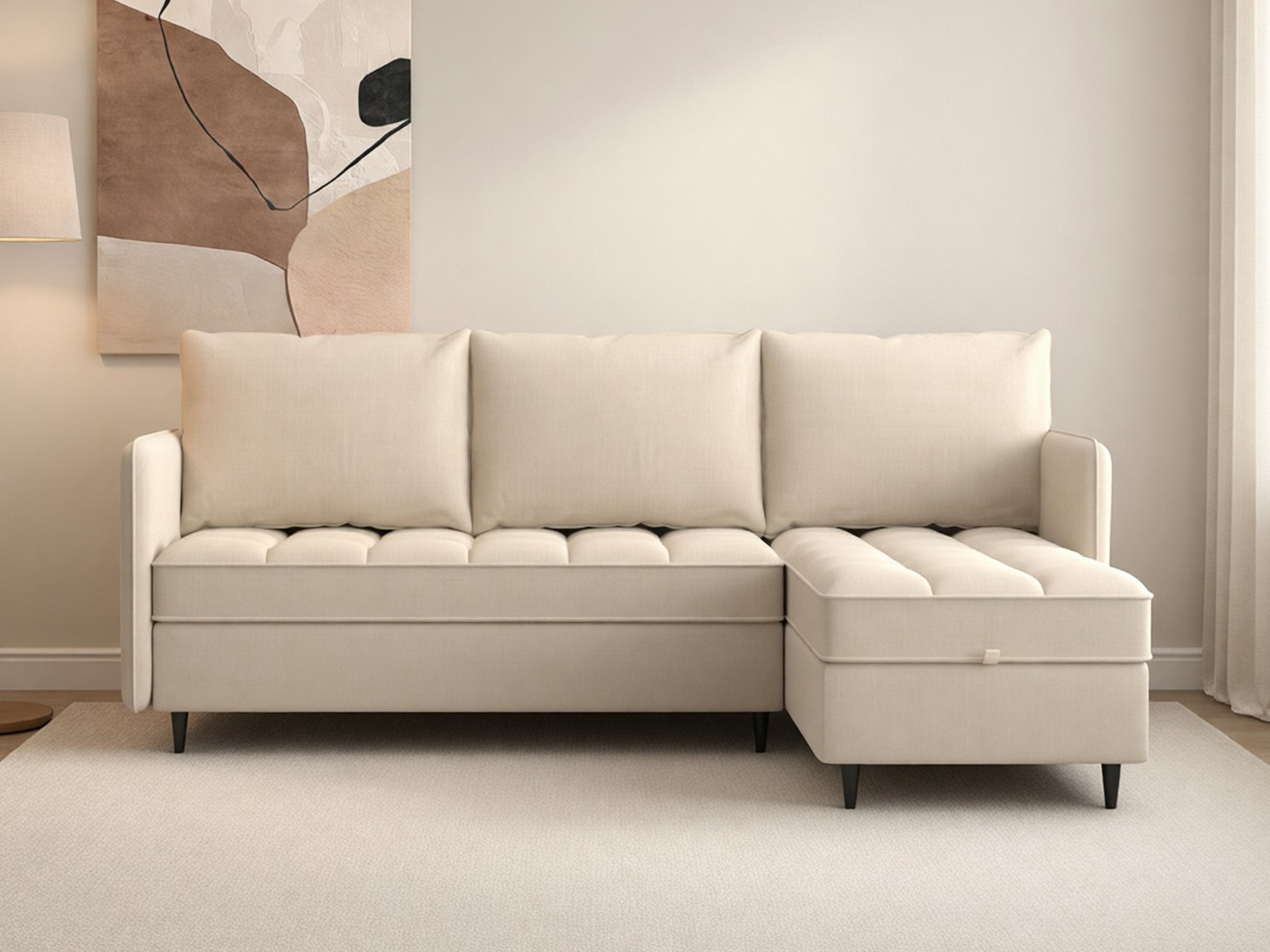 Kulmasohva Denton 1529 (Vaalea beige)