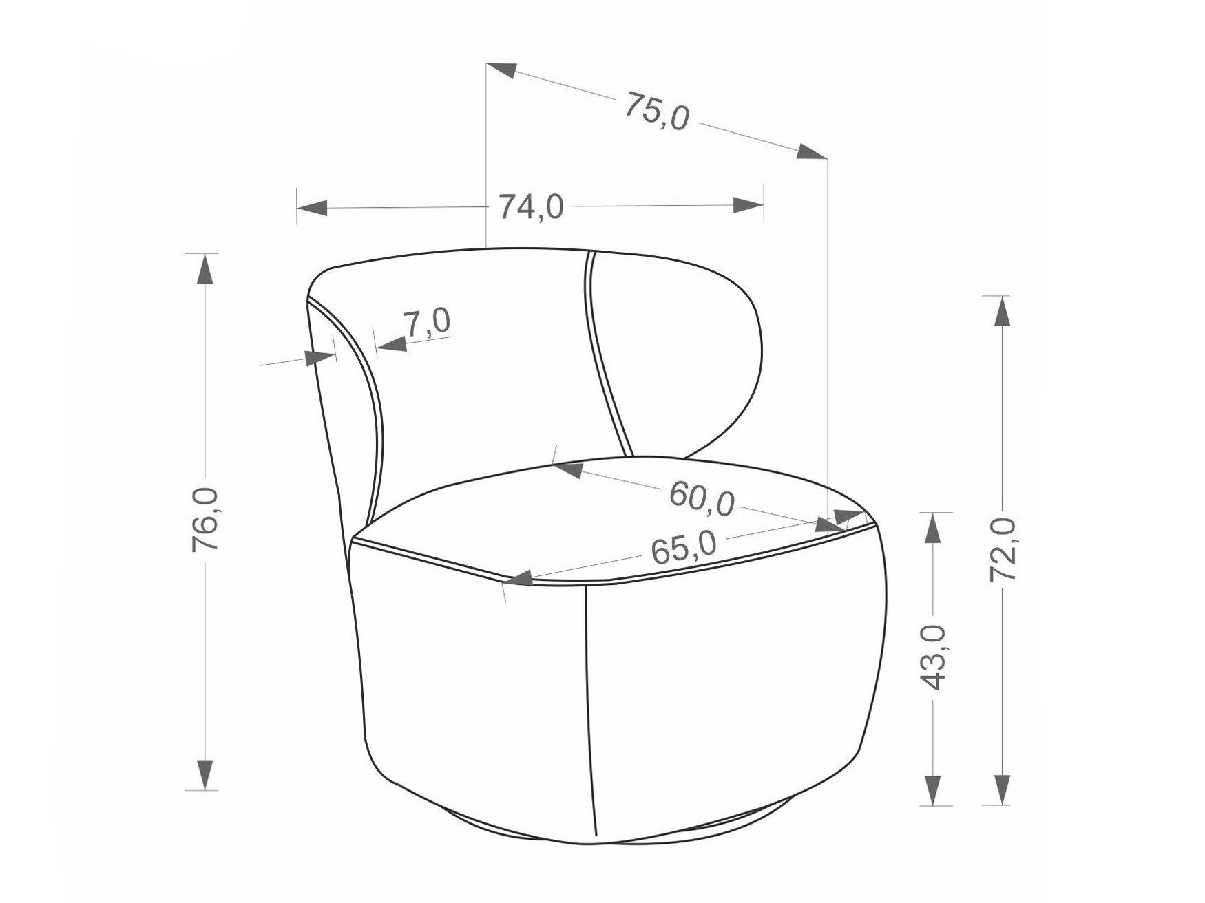 Nojatuoli Houston 2098 (Beige)