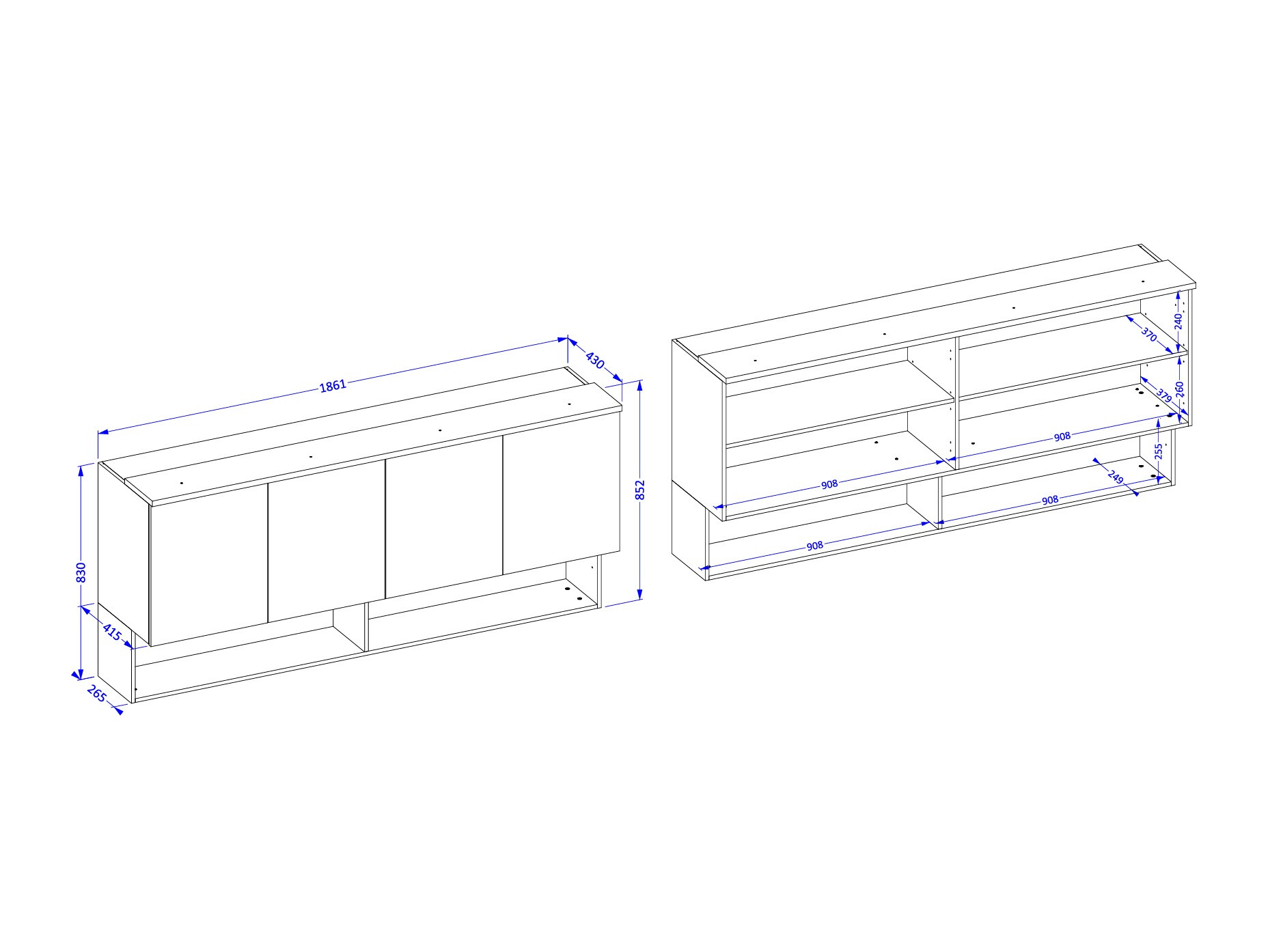 Seinäkaappi Nolcala 106 (Tammi + Beige)