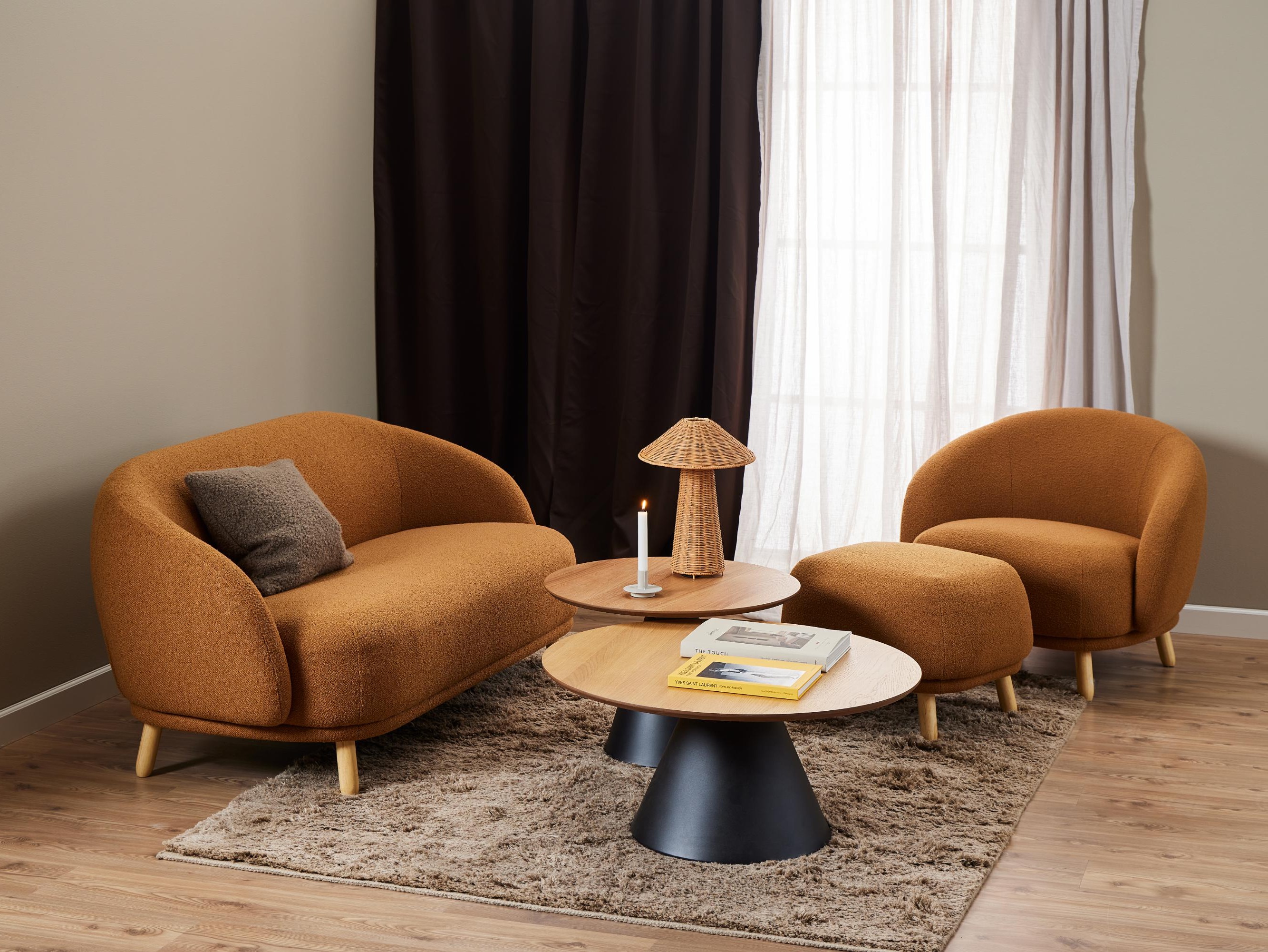 Sohvapöytä Norsica 914 (Musta + Tammi)