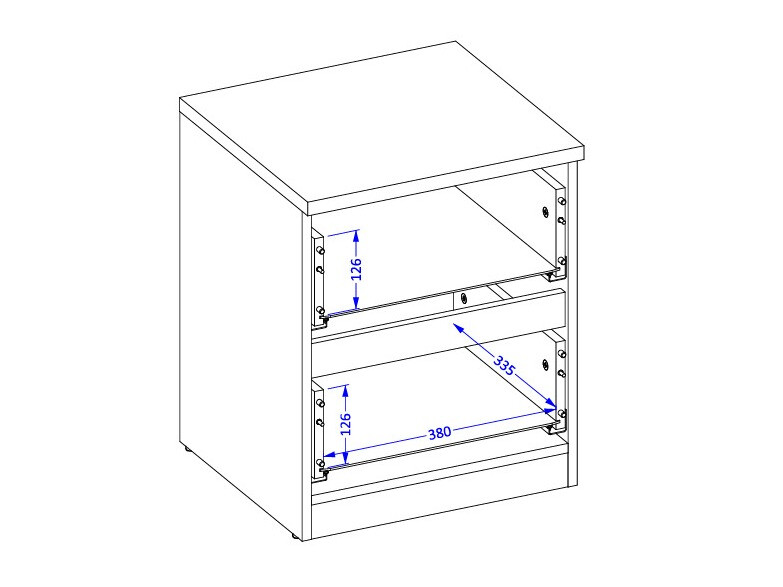 Yöpöytä Nolcala 108 (Tammi + Beige)