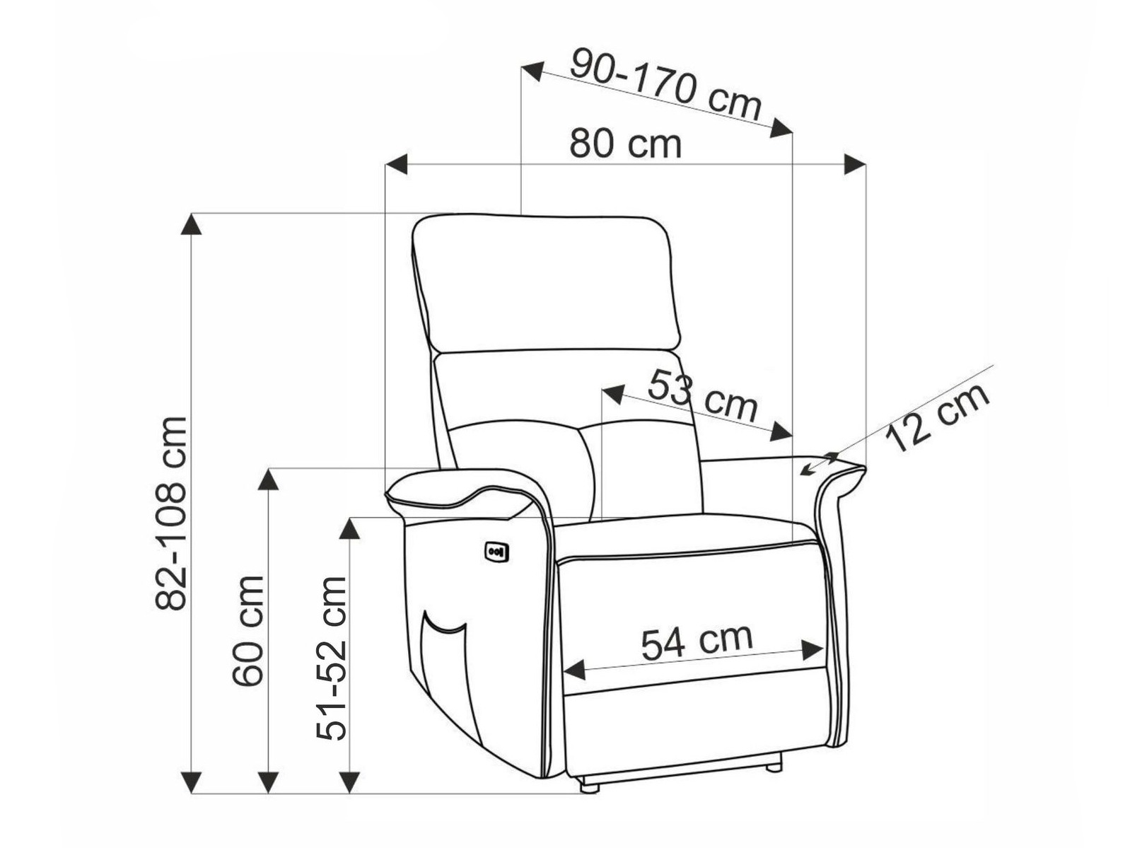 Kallistuva nojatuoli Houston 1979 (Beige)