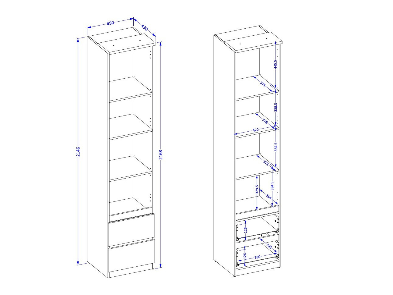 Hylly Nolcala 111 (Tammi + Beige)