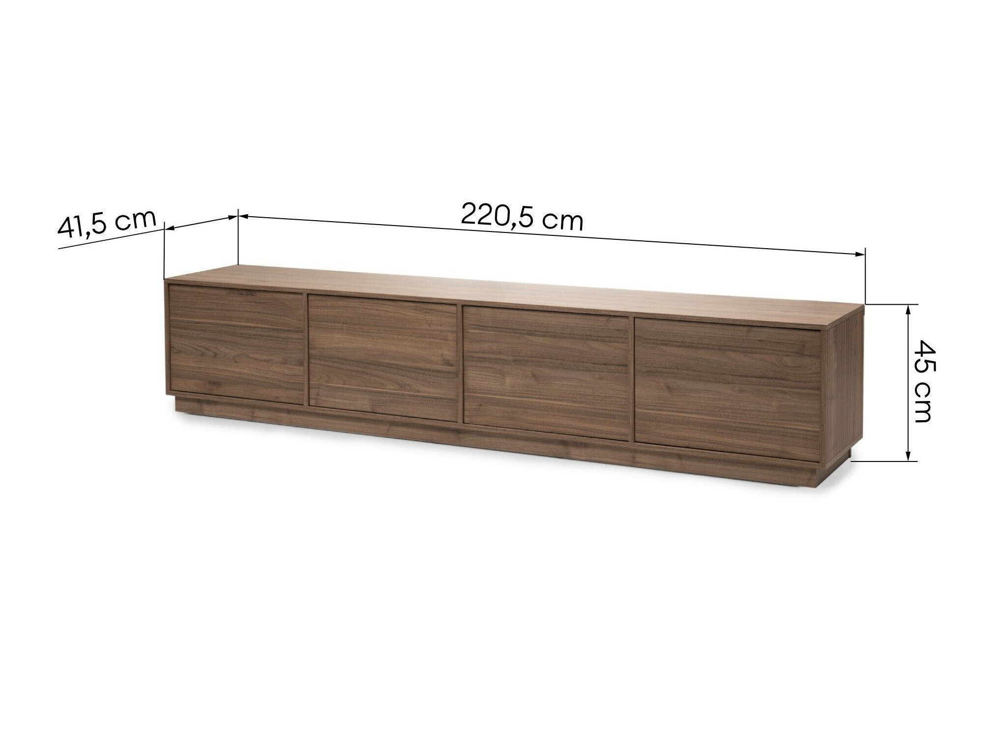 TV-taso Burleson 621 (Pähkinä)