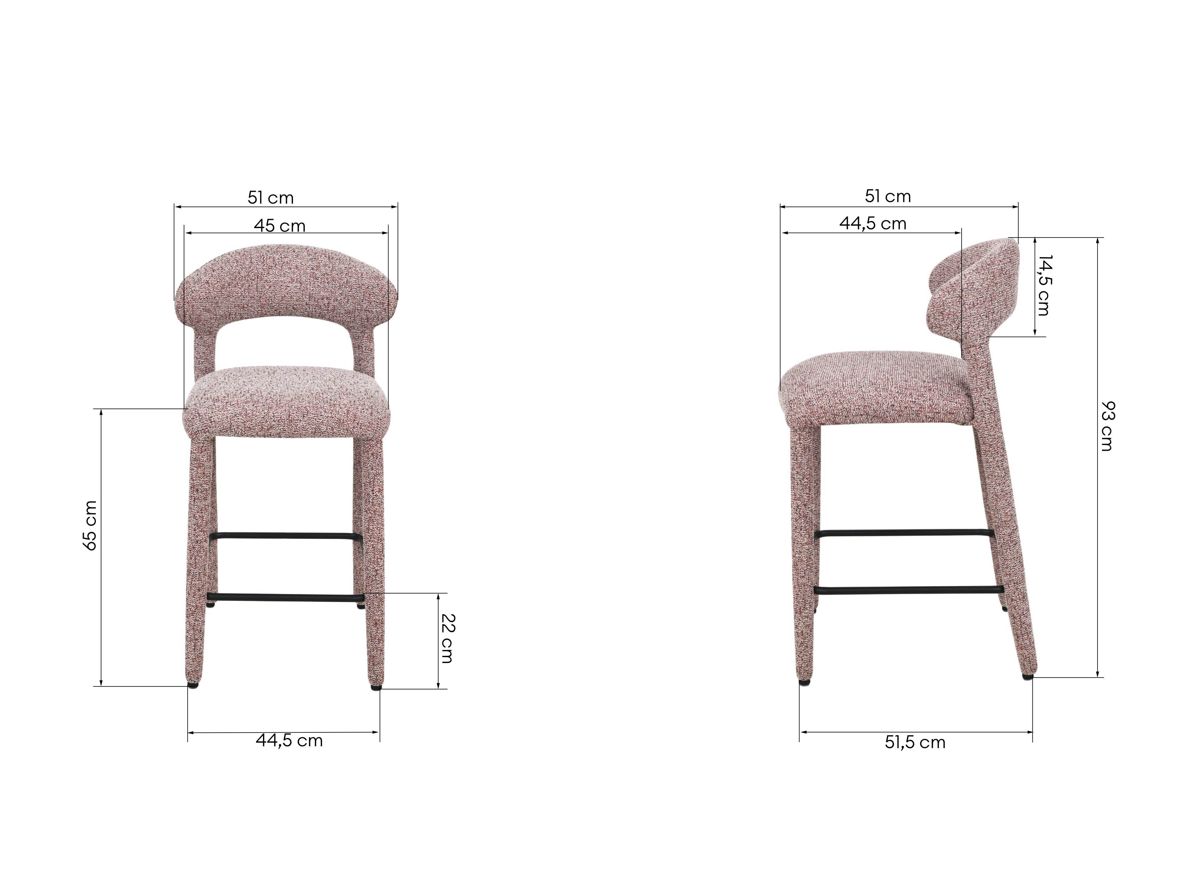 Baarituoli Burleson 626 (Punainen + Beige)