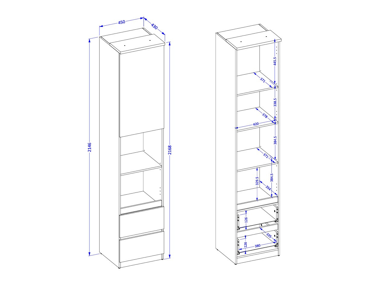 Hylly Nolcala 112 (Tammi + Beige)