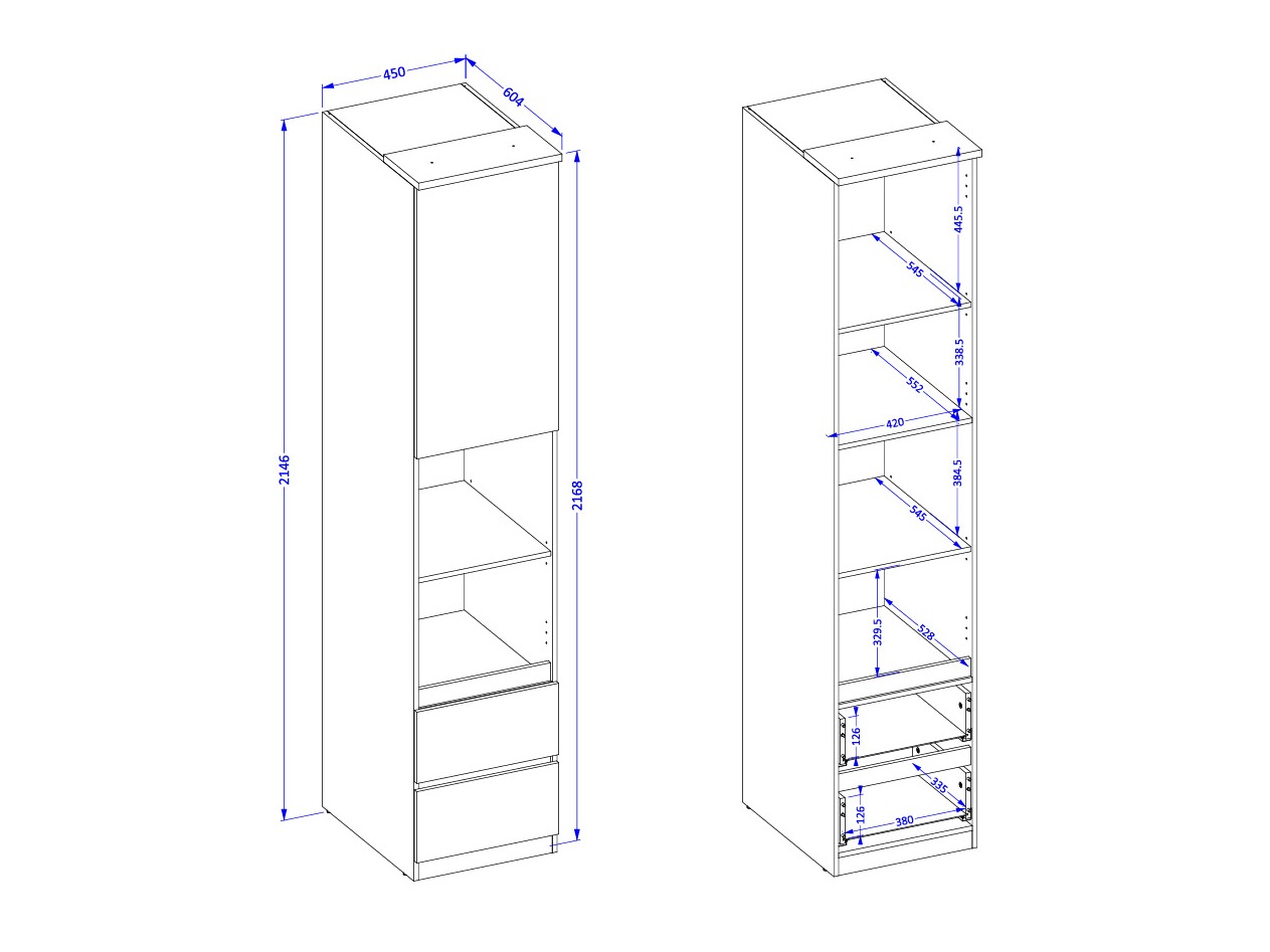 Hylly Nolcala 118 (Tammi + Beige)