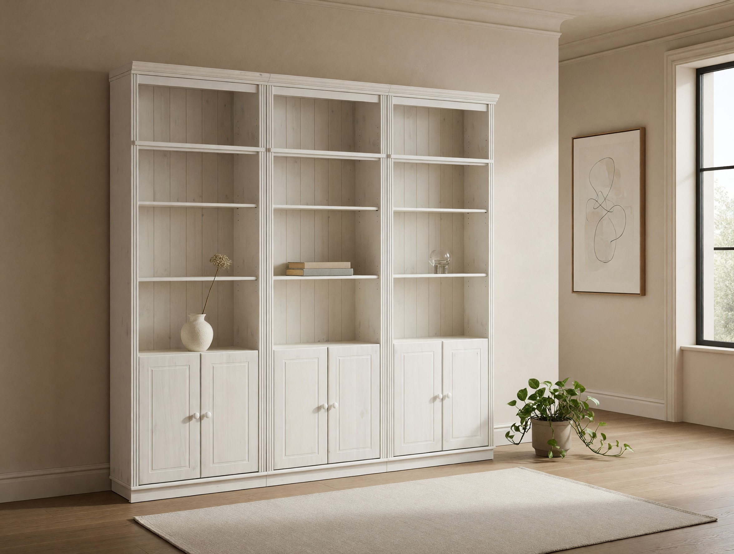 Hyllysetti Saltoro 117 (Valkoinen)