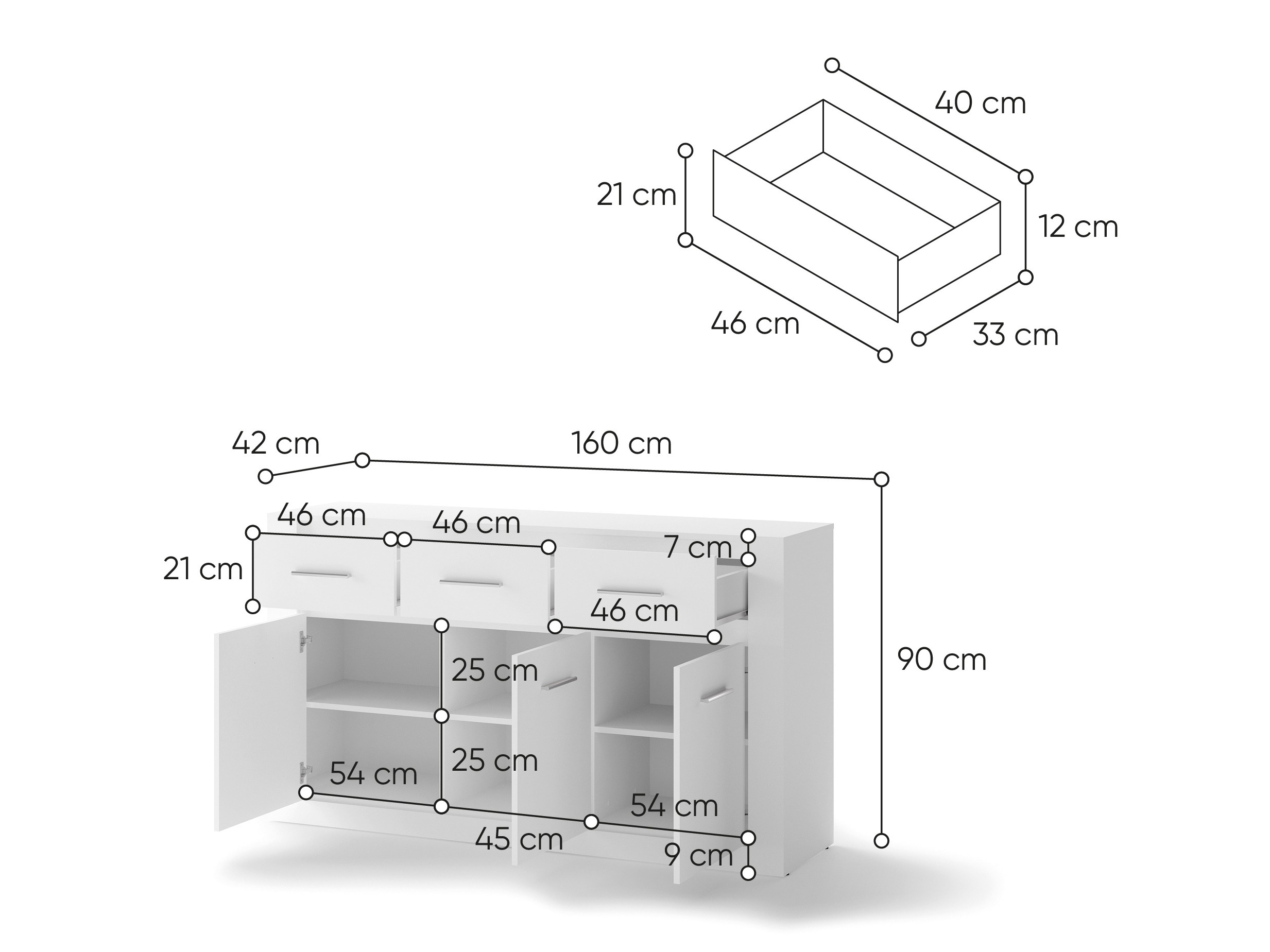 Lipasto Cirdelu 109 (Valkoinen)