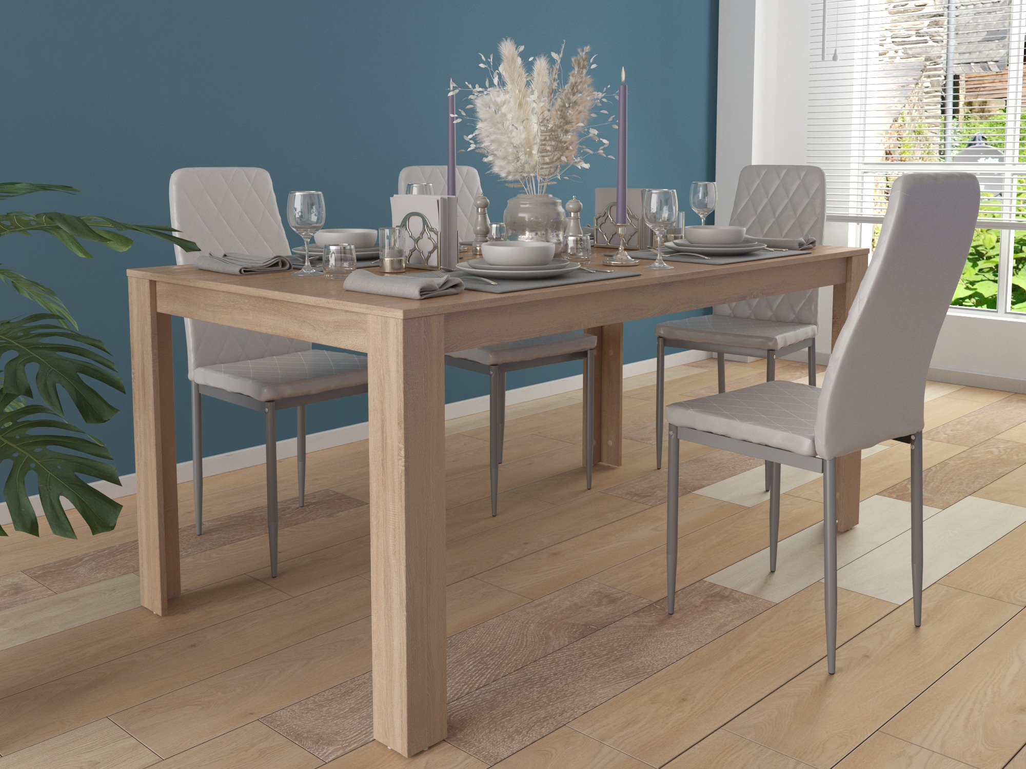 Pöytä Denton 628 (Vaalea tammi)