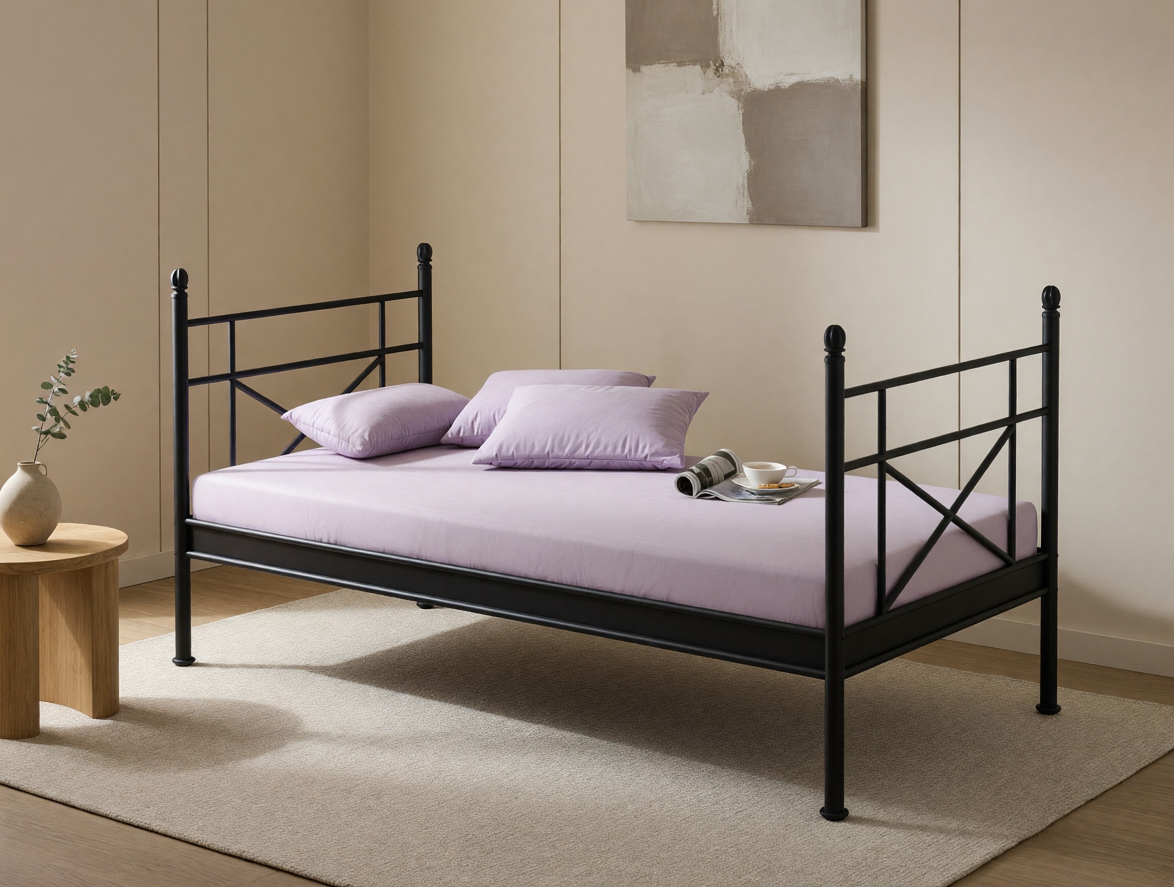 Sänky Denton 152 (Musta)