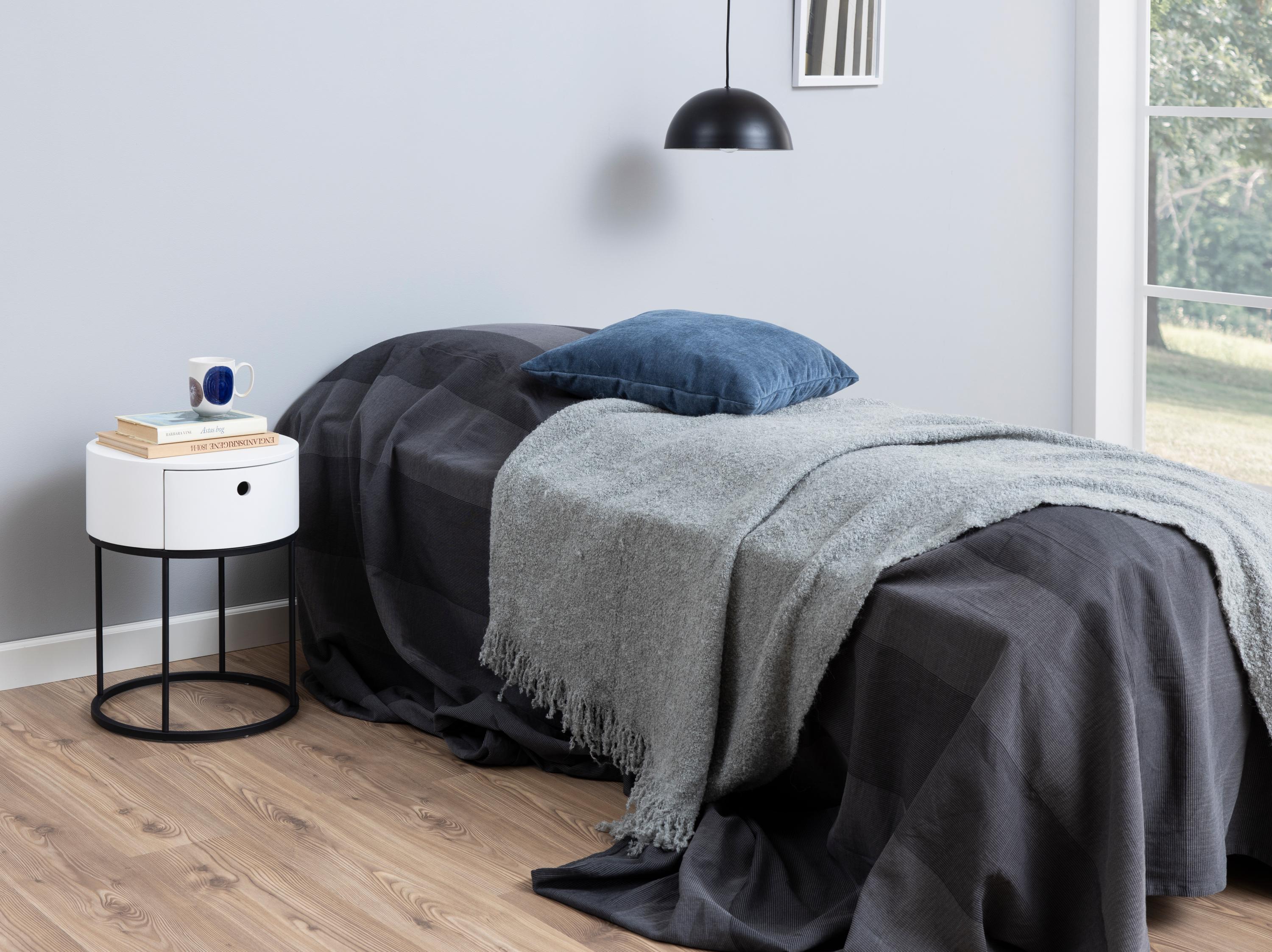 Sivupöytä Norsica 595 (Valkoinen + Musta)