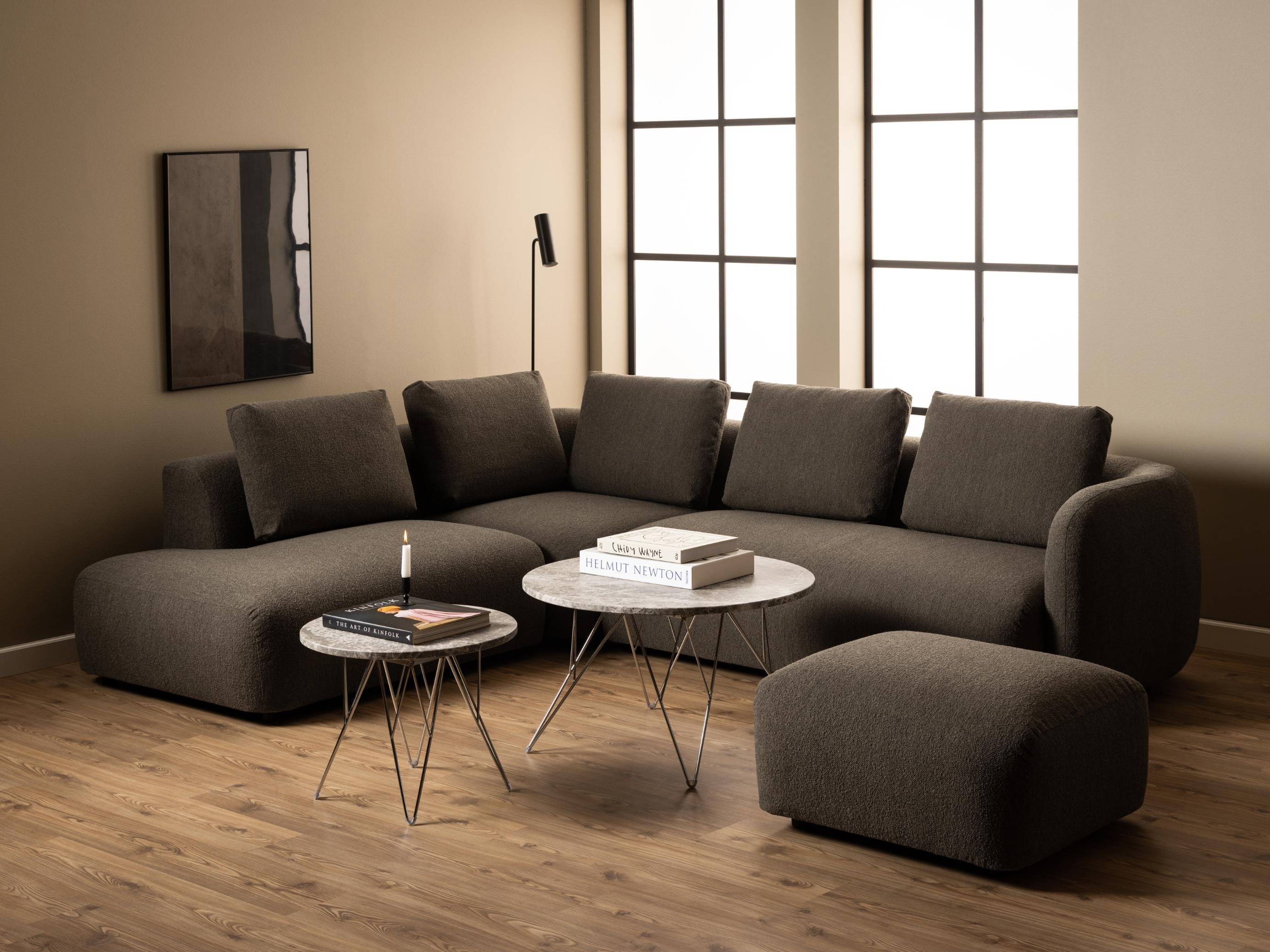 Sohvapöytä Norsica 820 (Harmaa + Hopea)