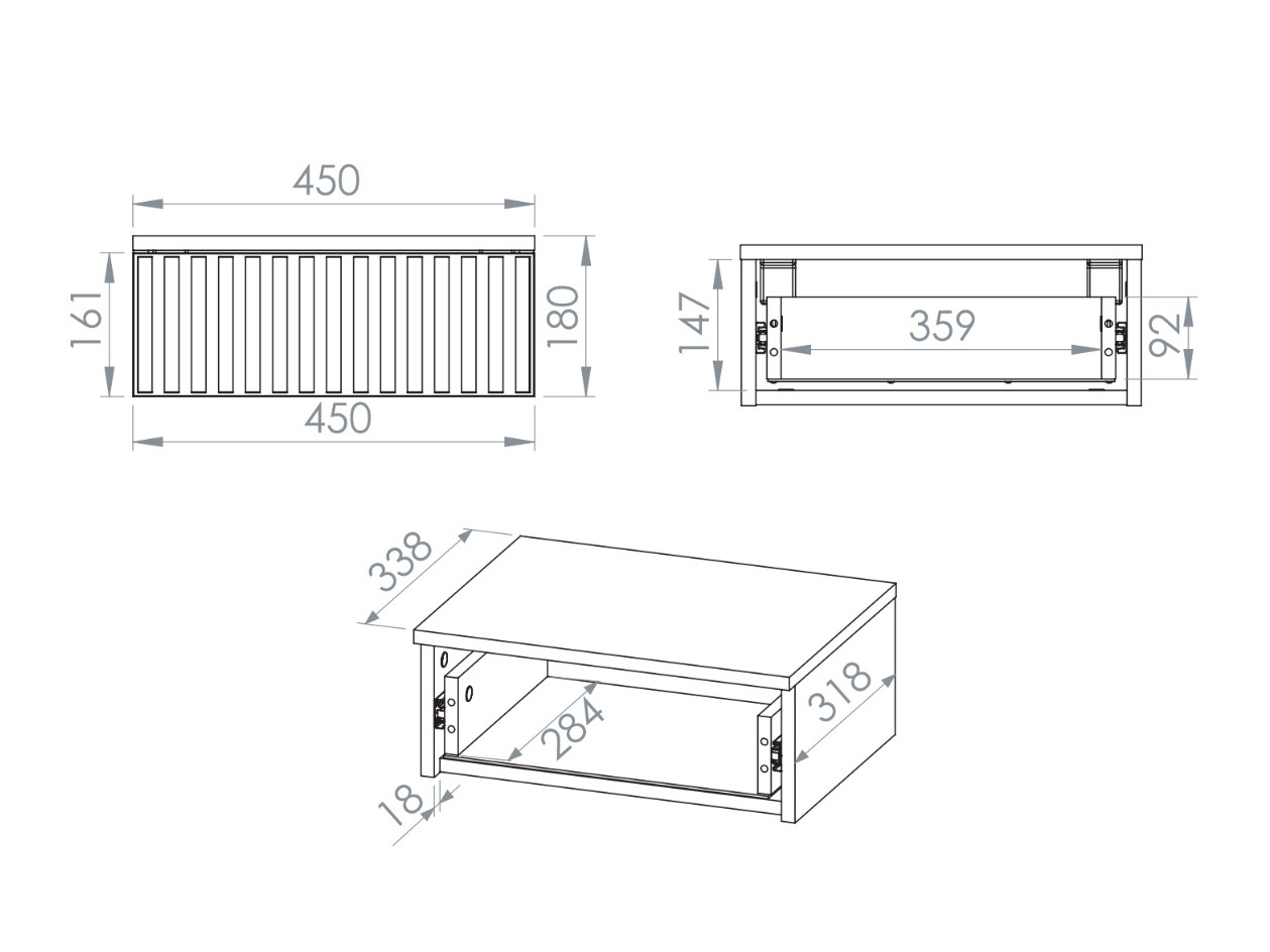 Yöpöytä Marmeli 131