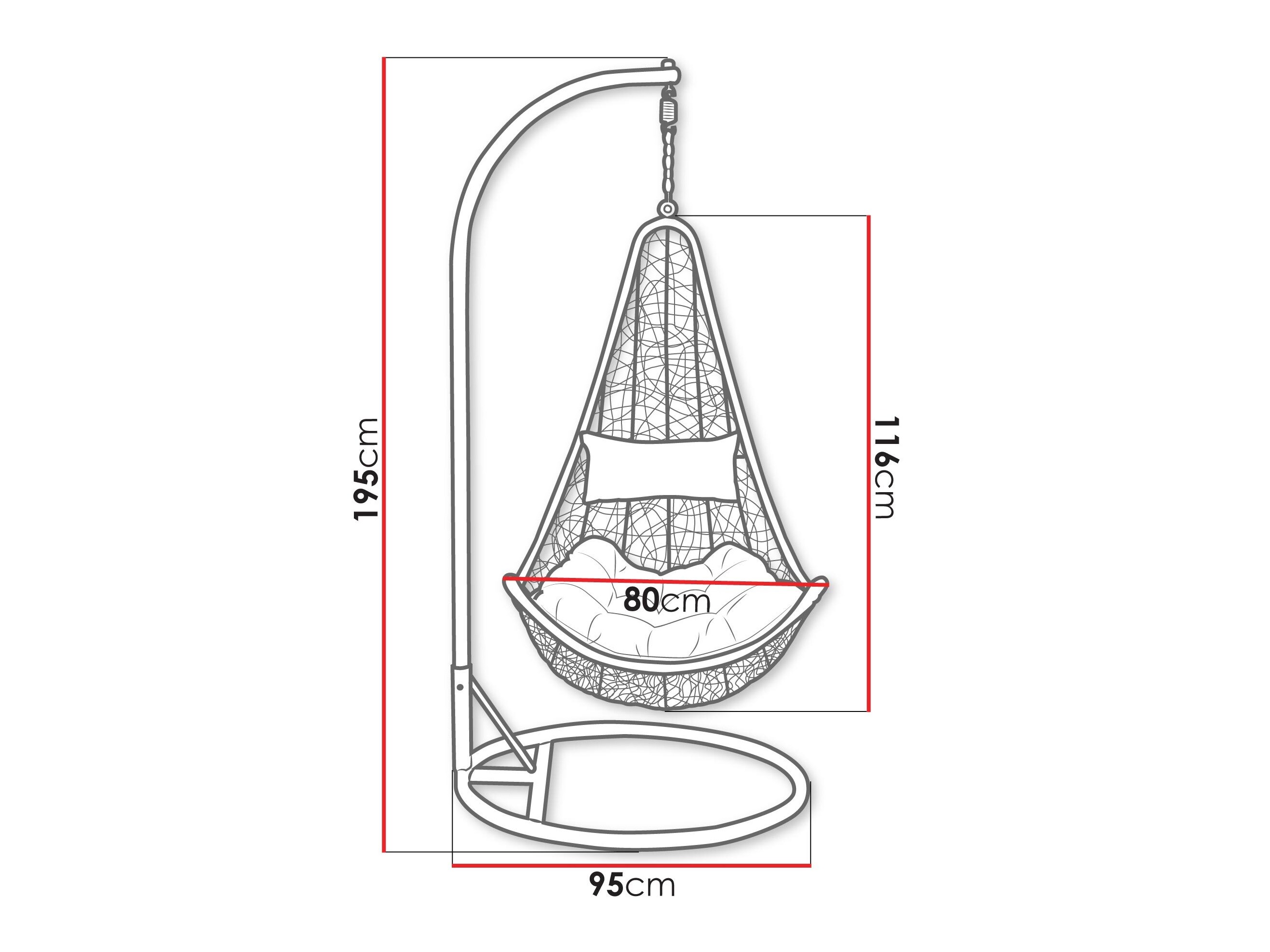 Riipputuoli Comfivo Figae (Harmaa)