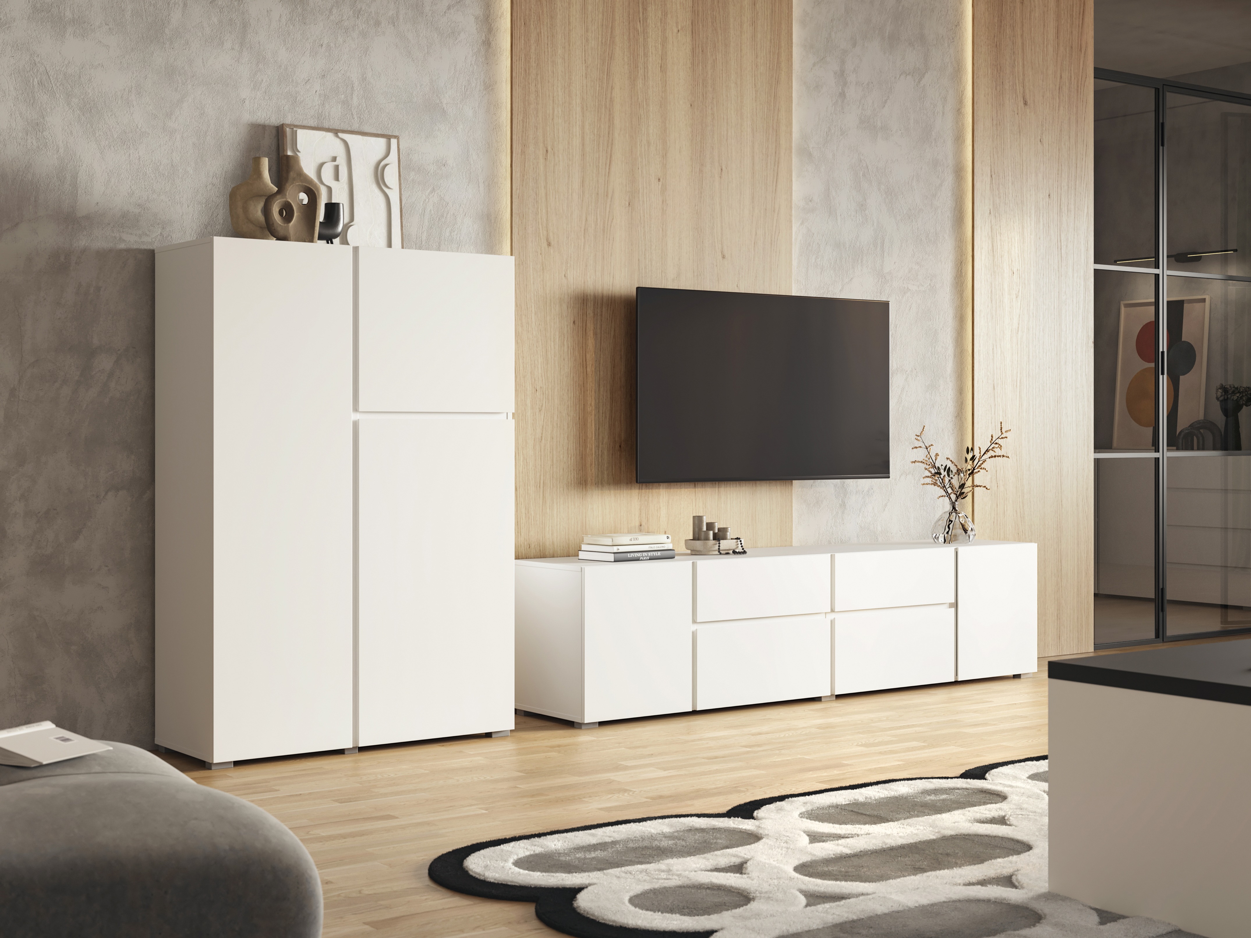 Olohuonesetti Elbleve 104 (Valkoinen)