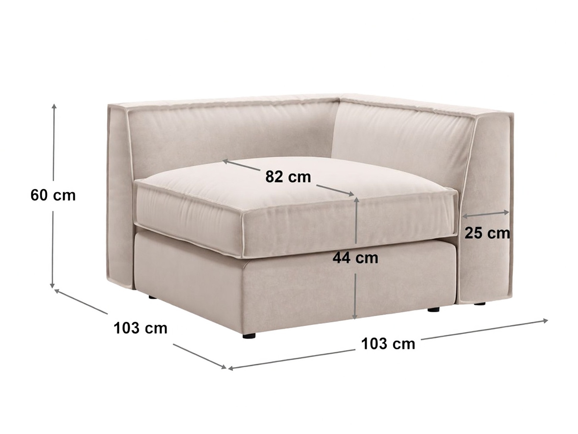 Modulaarinen istuinyksikkö Dalodei 101 (Babel Black)