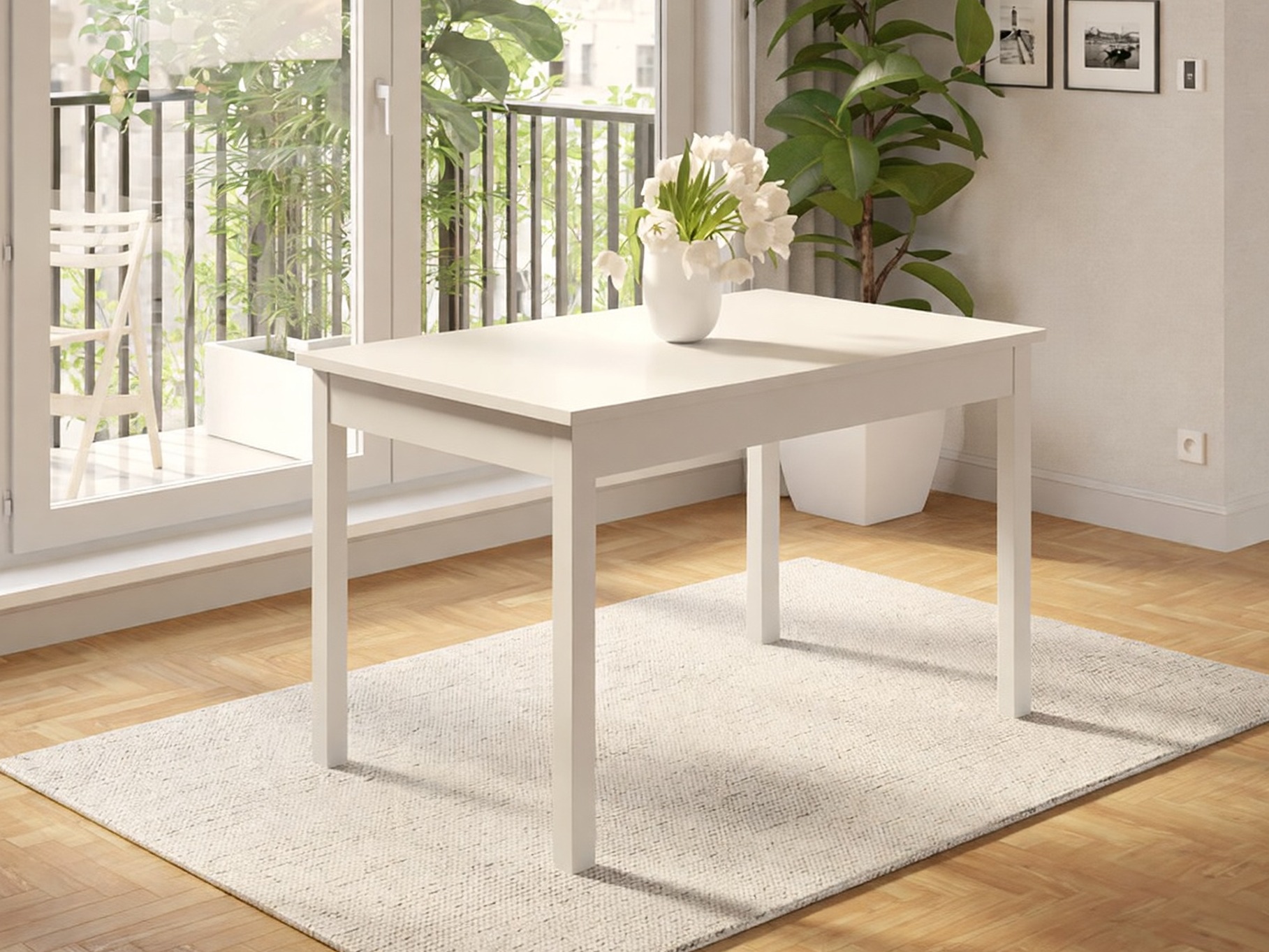 Pöytä Bristol 220 (Valkoinen)