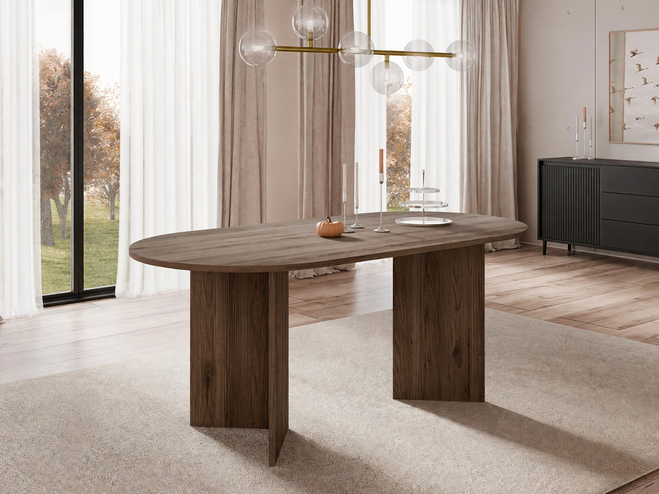 Pöytä Comfivo Fungus (Pähkinä)