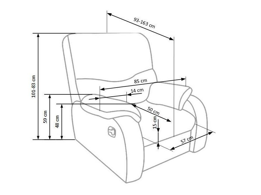 Kallistuva nojatuoli SE3107