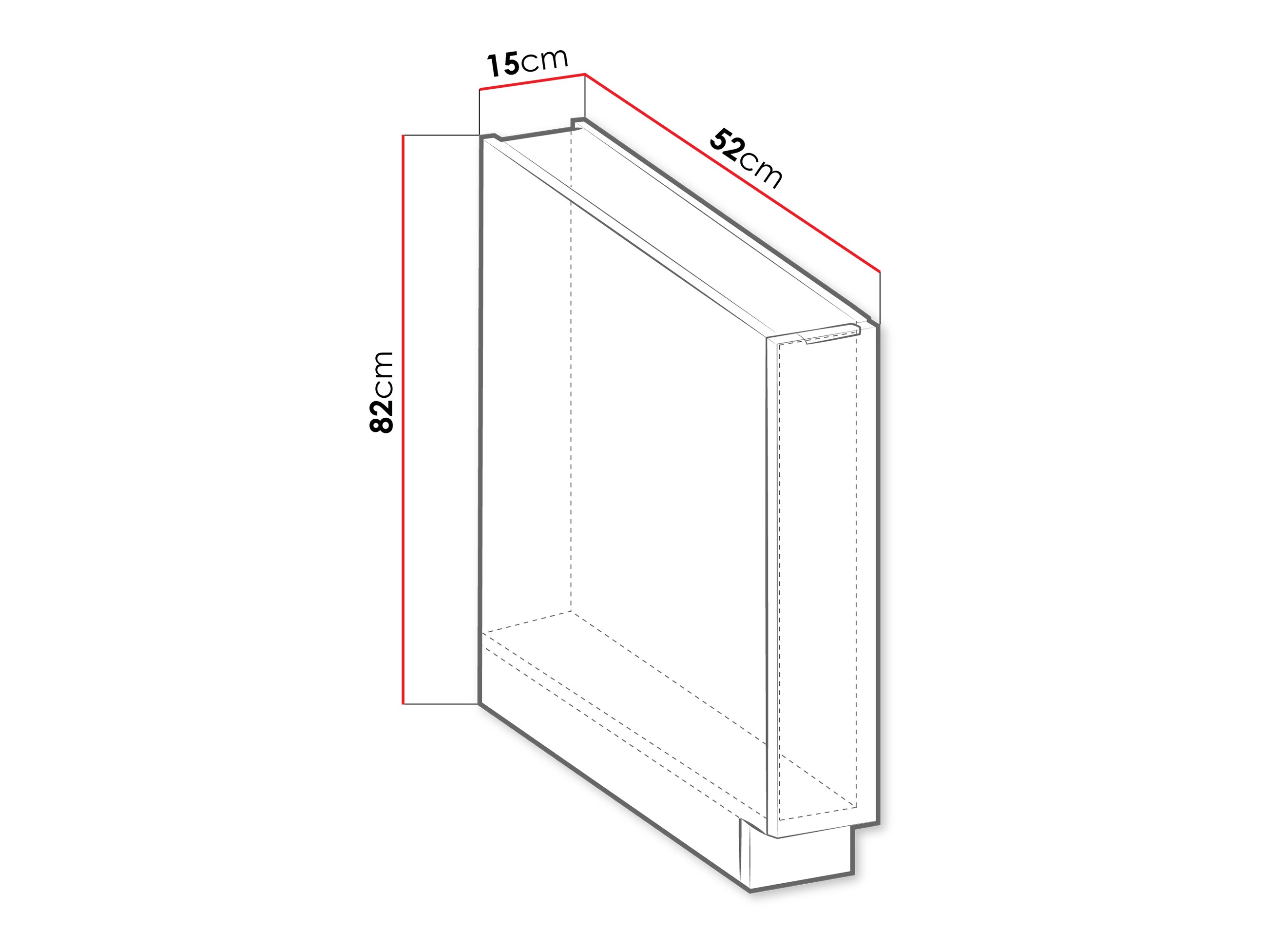 Modulaarinen kaappi ulosvedettävällä korilla Sole 101