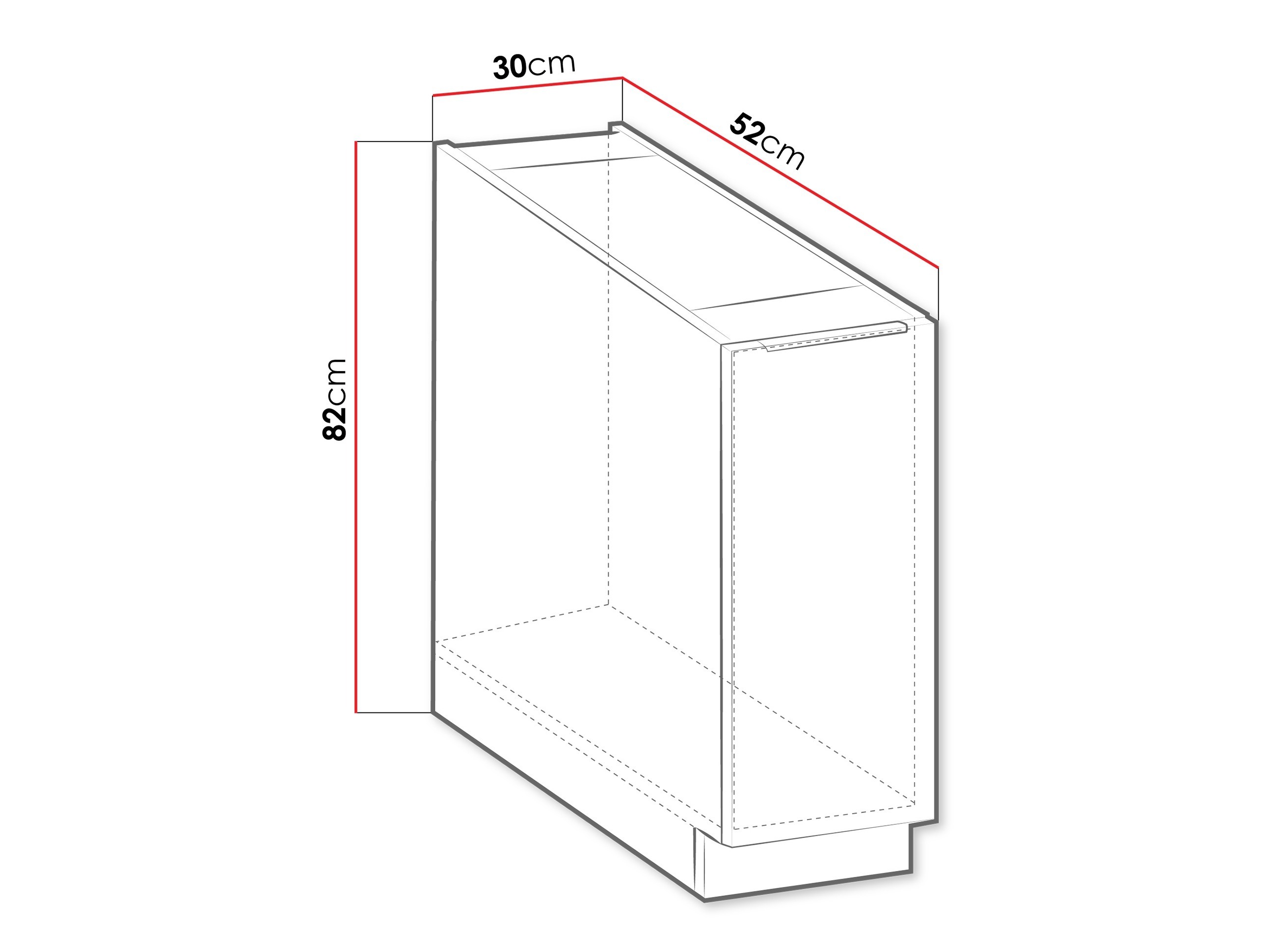 Modulaarinen kaappi ulosvedettävällä korilla Sole 102