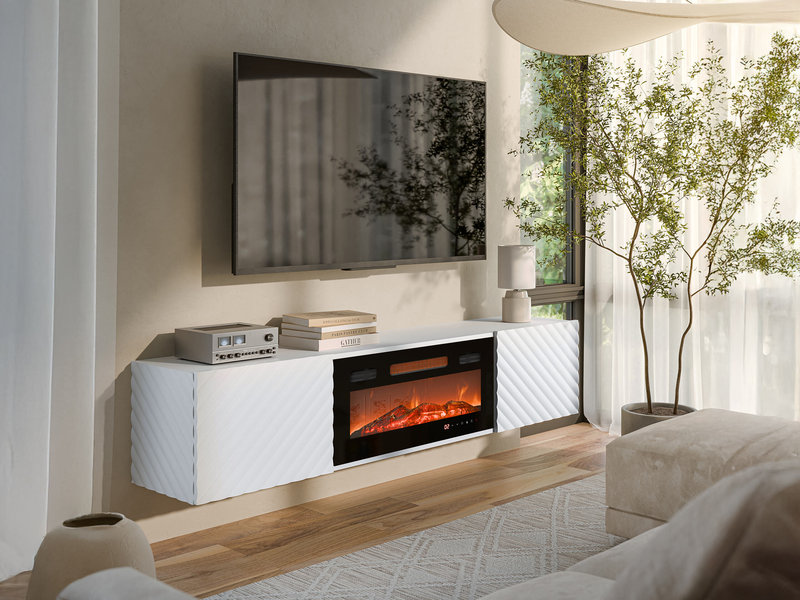 TV-taso Charlotte 207 (Valkoinen)