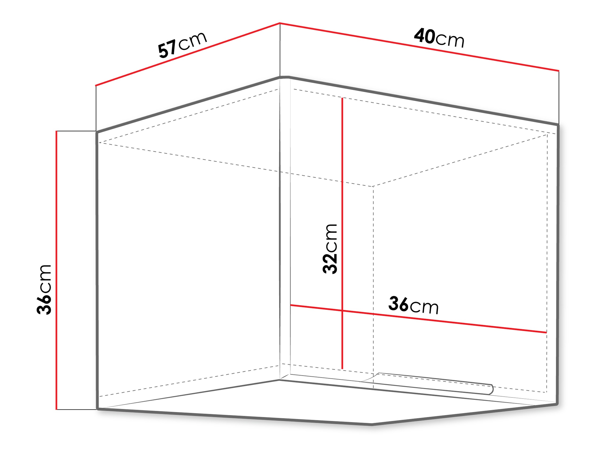 Modulaarinen seinäkaappi Sole 127