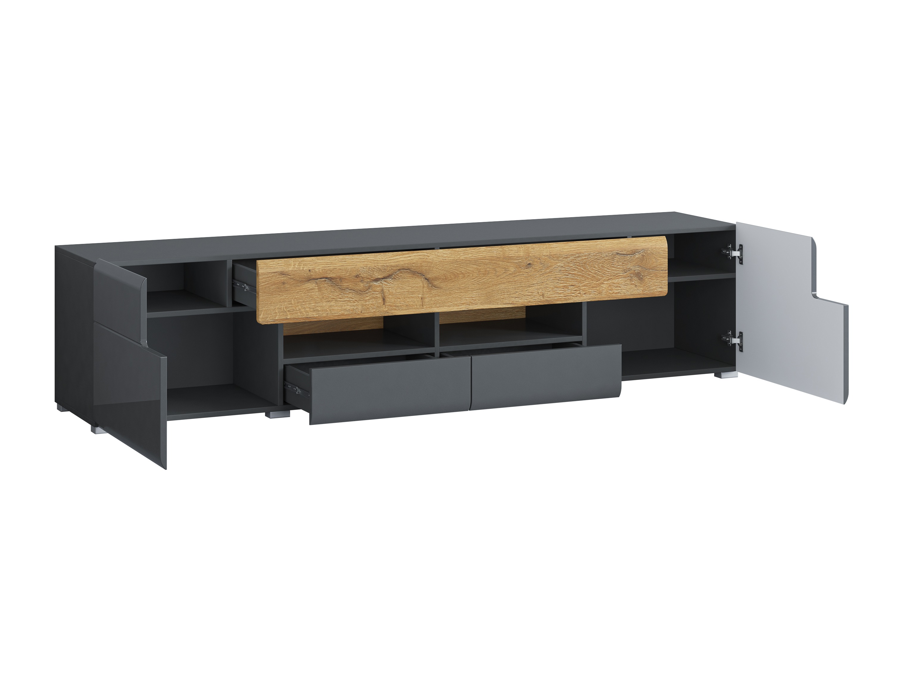 TV-taso Torsone 113 (Antrasiitti + Gloss antrasiitti + Grandson-tammi)