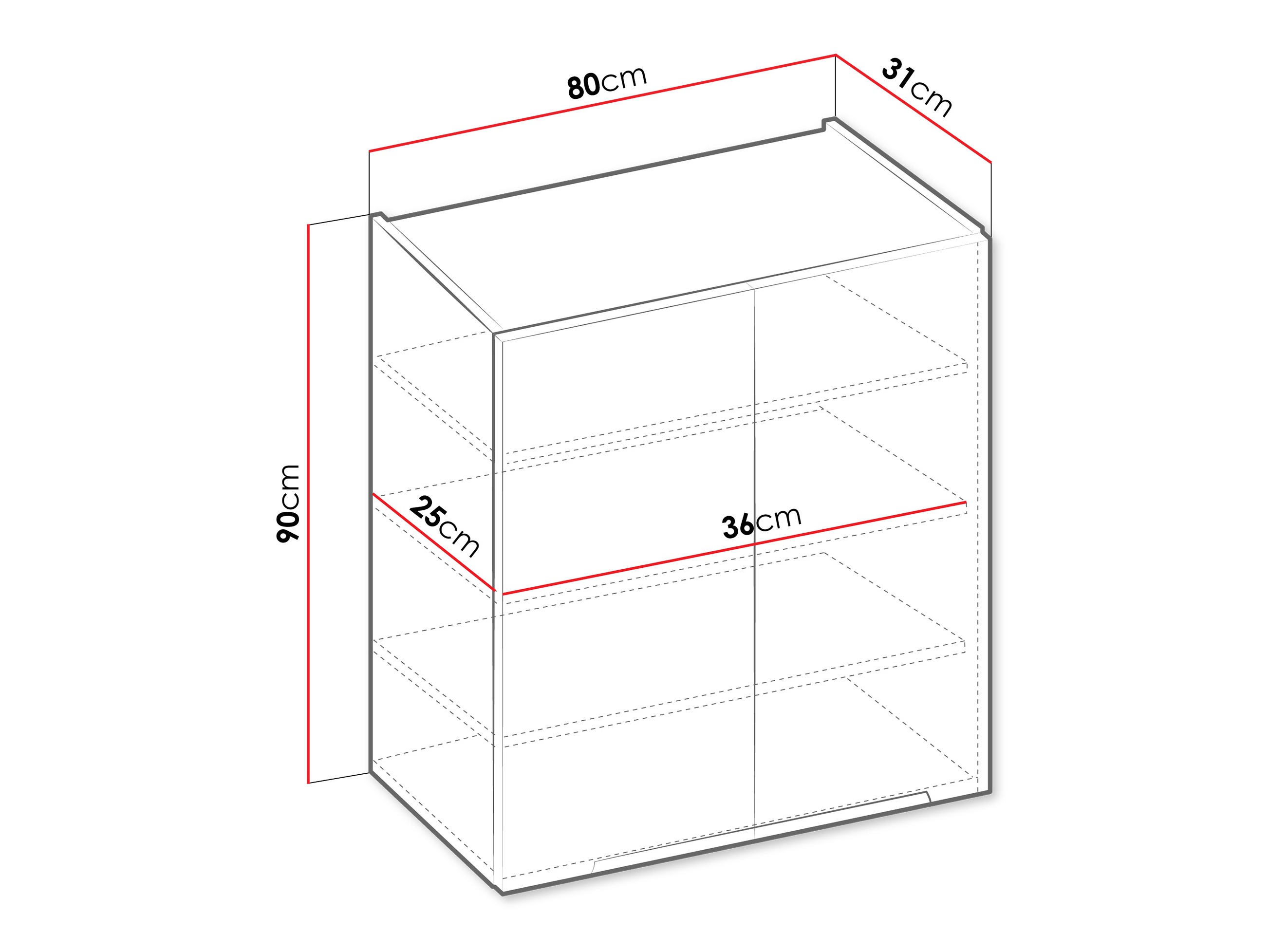 Modulaarinen seinäkaappi Sole 149
