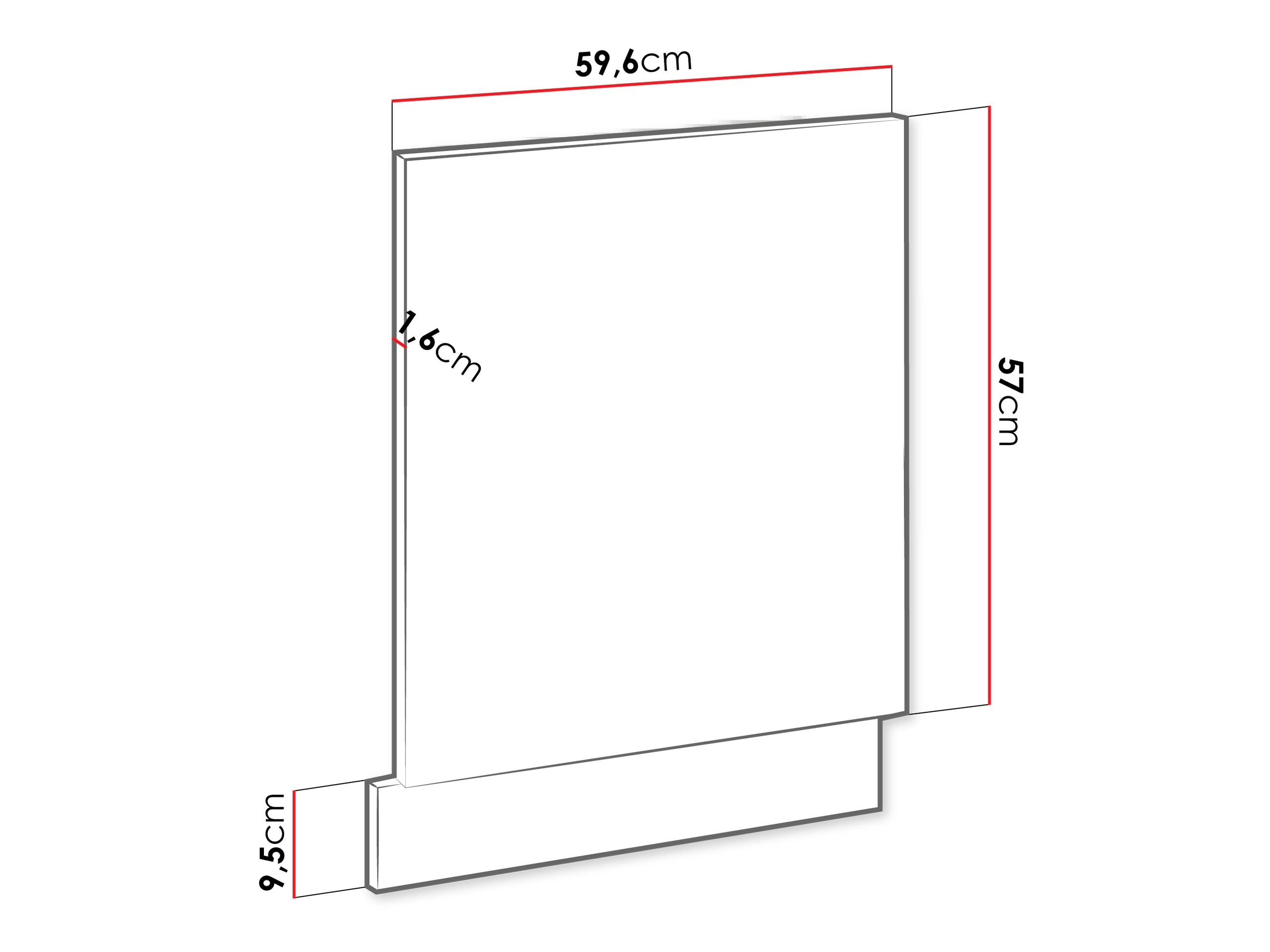 Astianpesukoneen ovi Sole 155