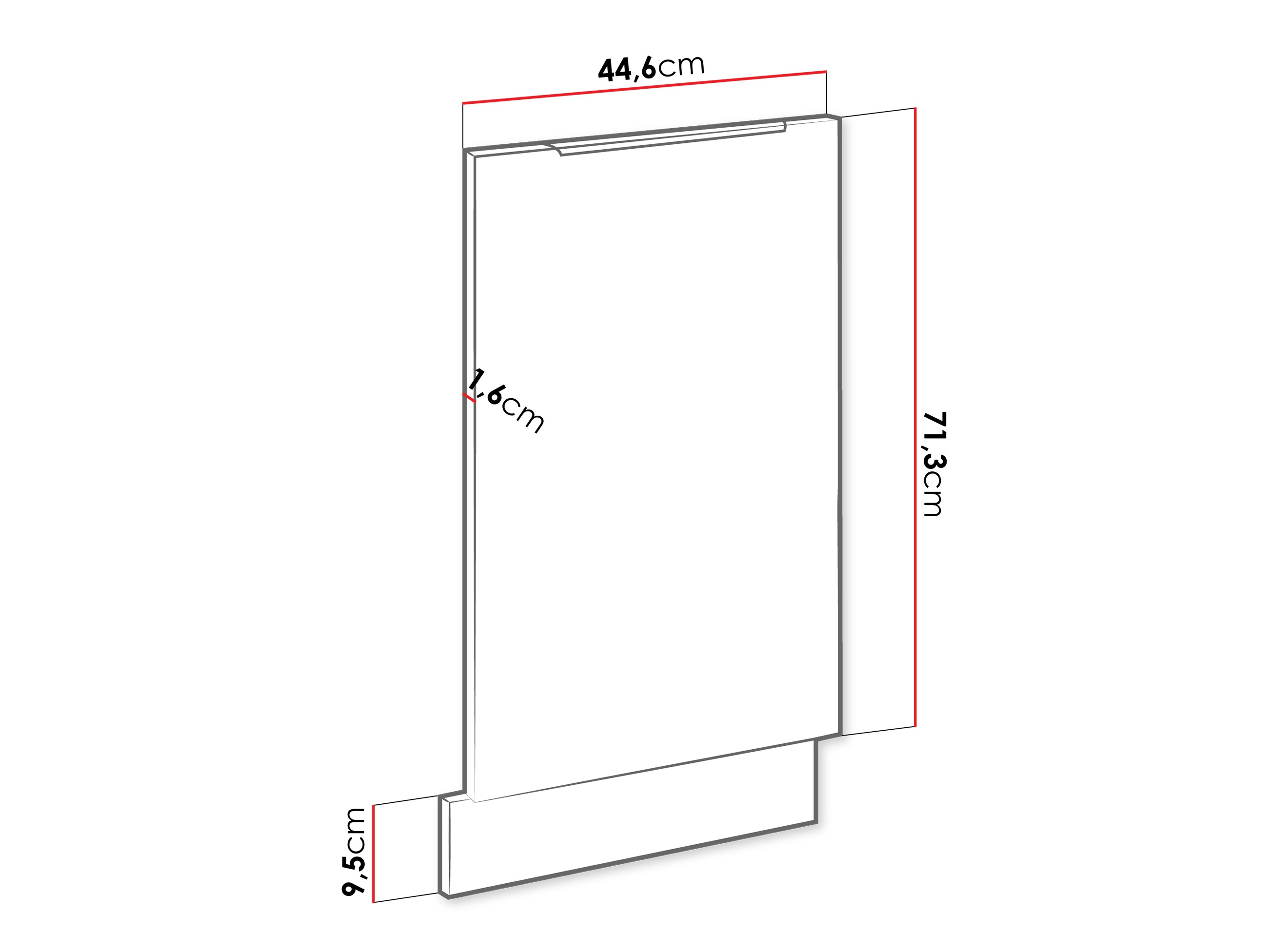 Astianpesukoneen ovi Sole 156