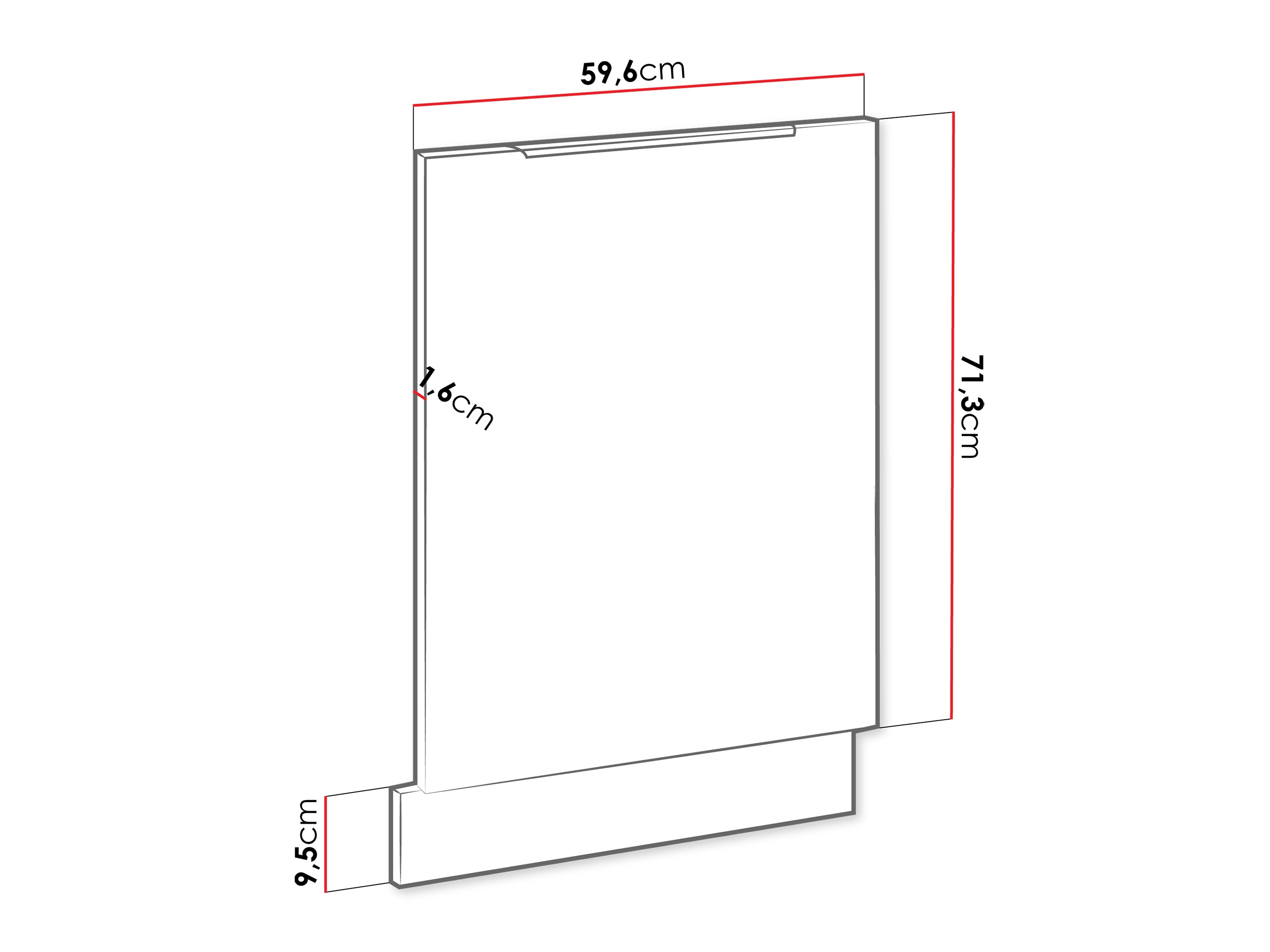 Astianpesukoneen ovi Sole 157