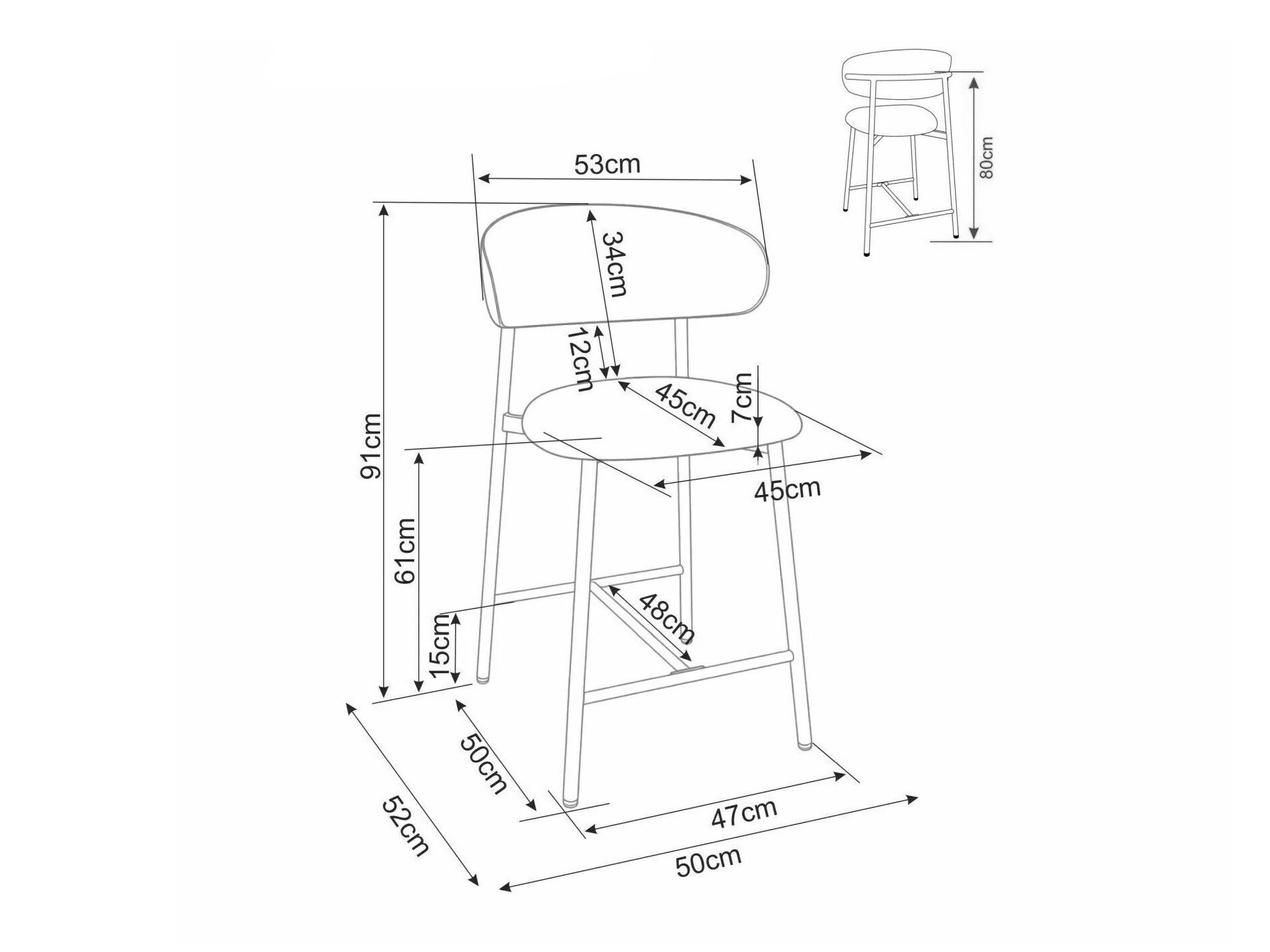 Baarituoli Detroit 946 (Brego 34)