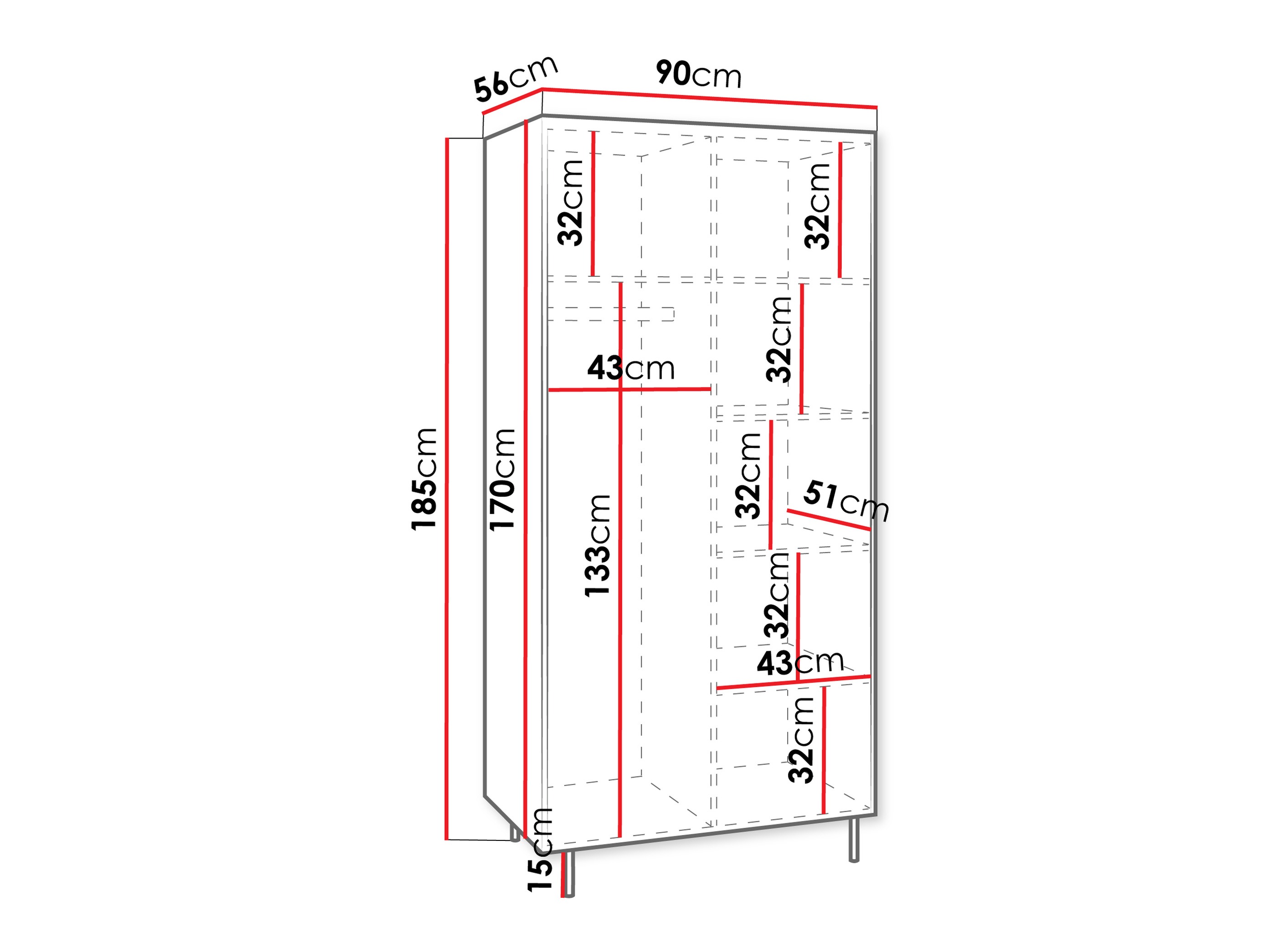 Vaatekaappi Comfivo Belviro 109