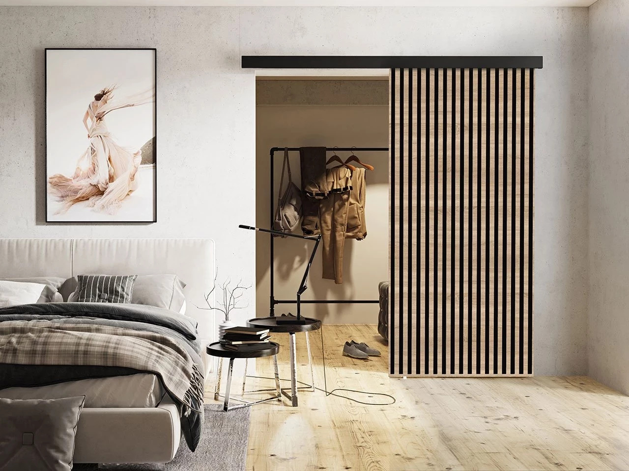 Liukuovi Dover 203 (Sonoma-tammi + Musta)