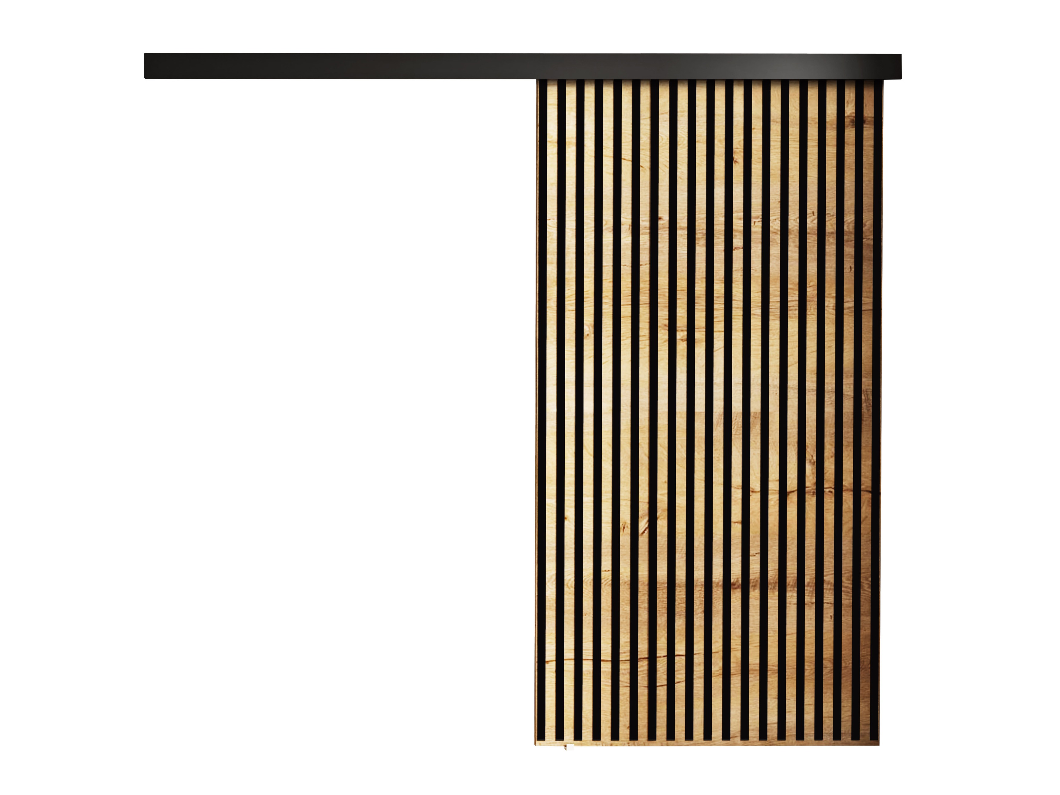 Liukuovi Dover 204 (Kultainen Craft-tammi + Musta)